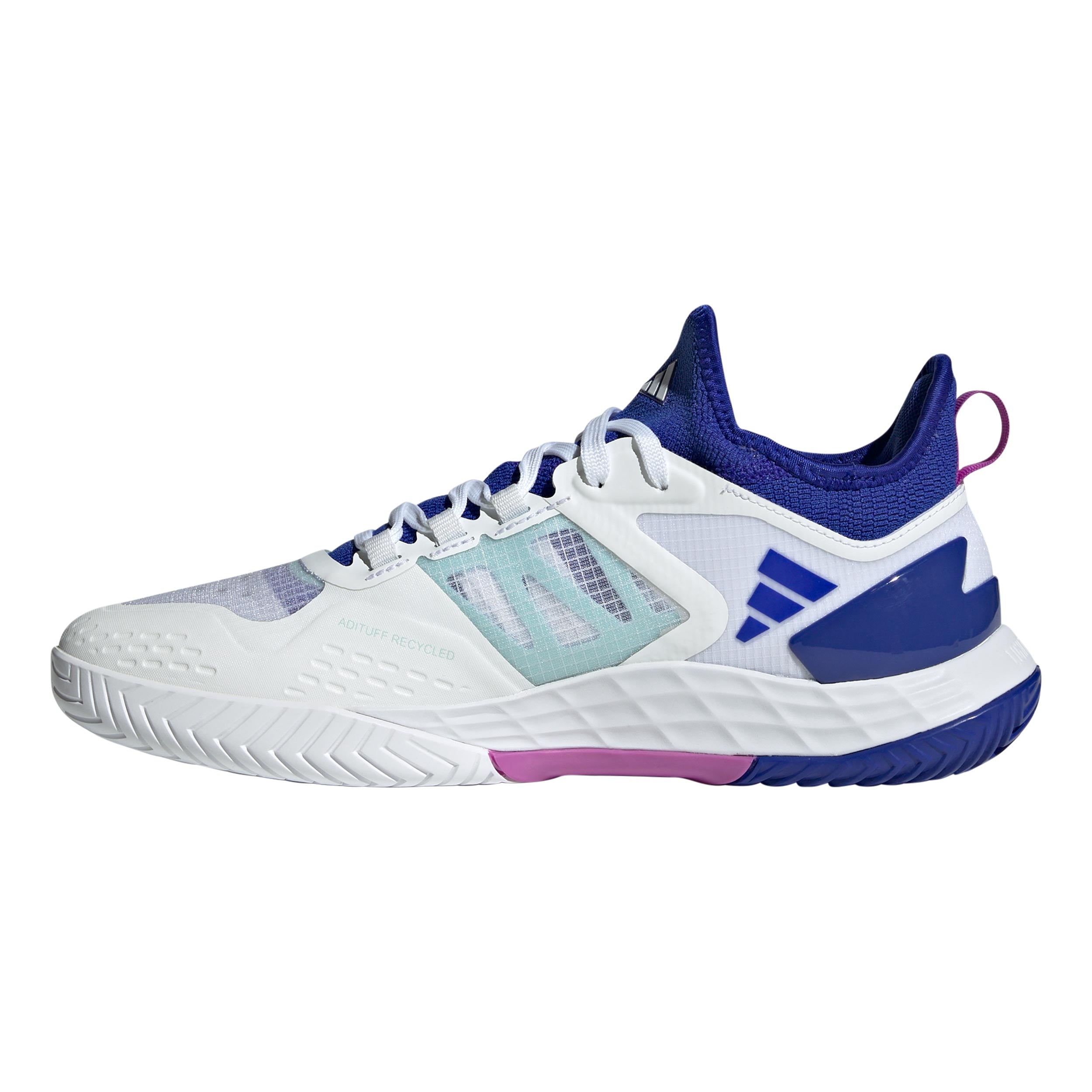 adizero Ubersonic 4.1 Allcourtschuh Herren - weiß, blau – Tennis-Point