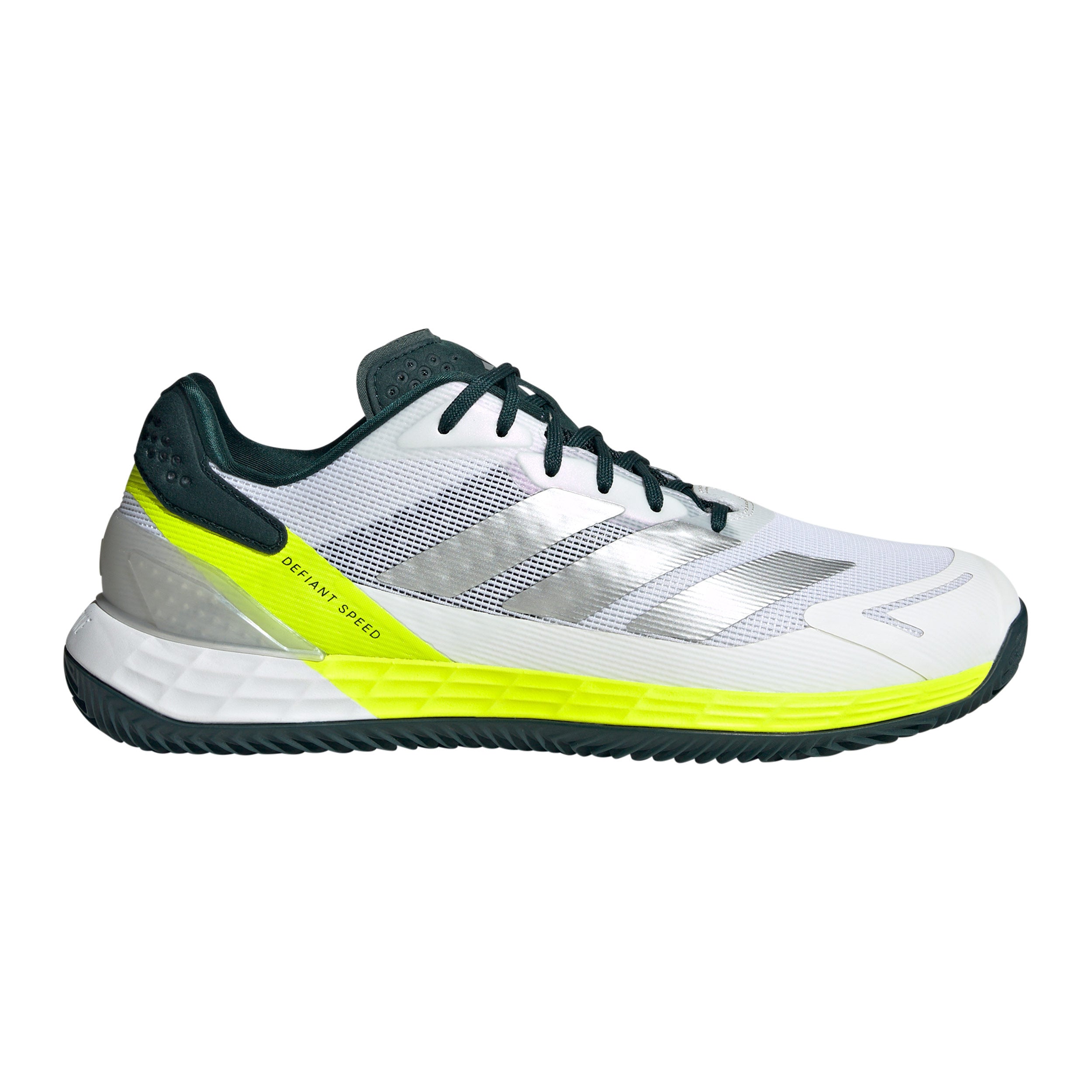 adidas Defiant Speed 2 Chaussure terre battue Hommes - blanc, jaunes fluo
