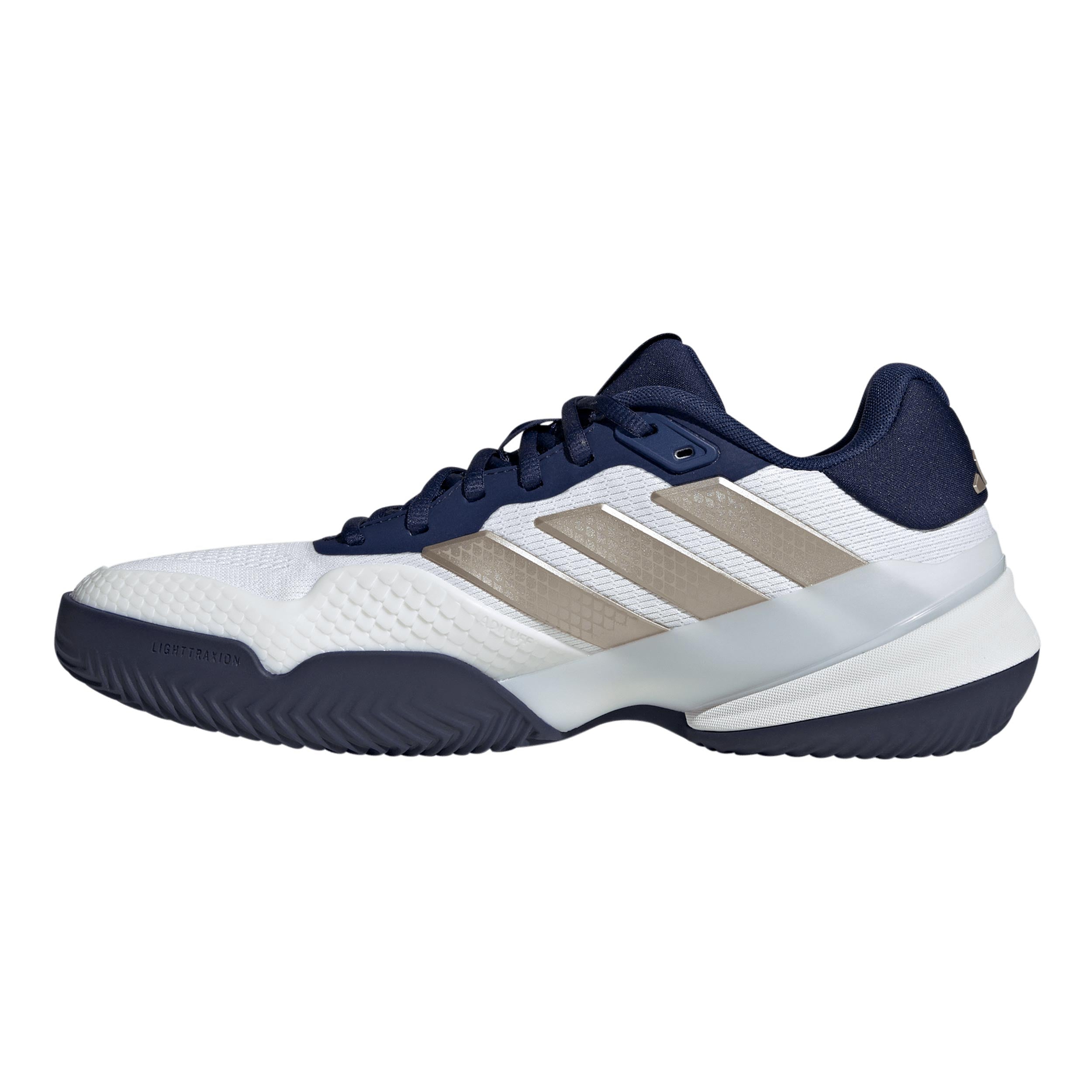adidas Barricade 14 Chaussure terre battue Hommes - gris clair, bleu foncé