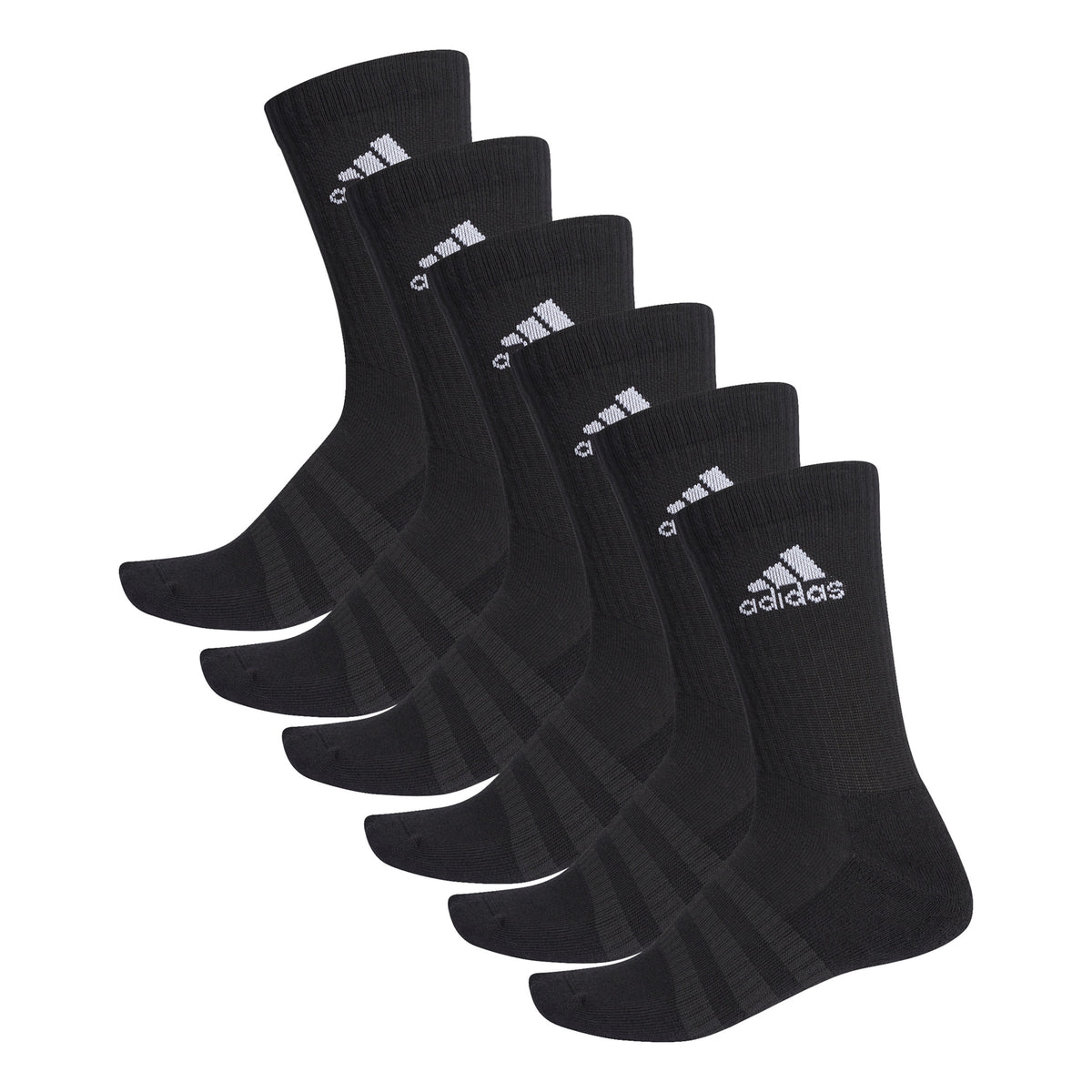 adidas Cush Crew Calzini sportivi Confezione da 6 Unisex - nero, bianco