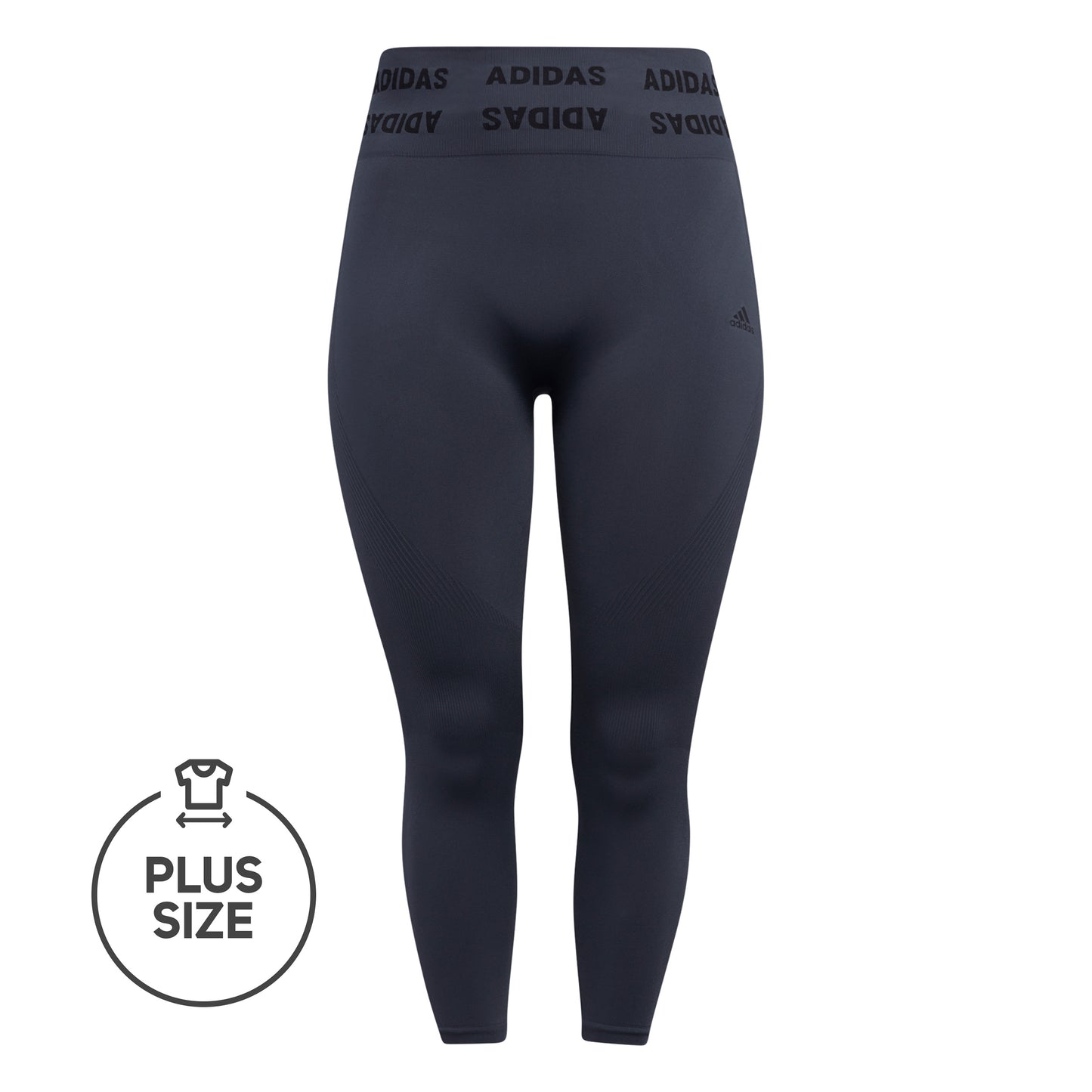adidas Aeroknit Plus Size Collant tight Femmes - gris foncé, noir