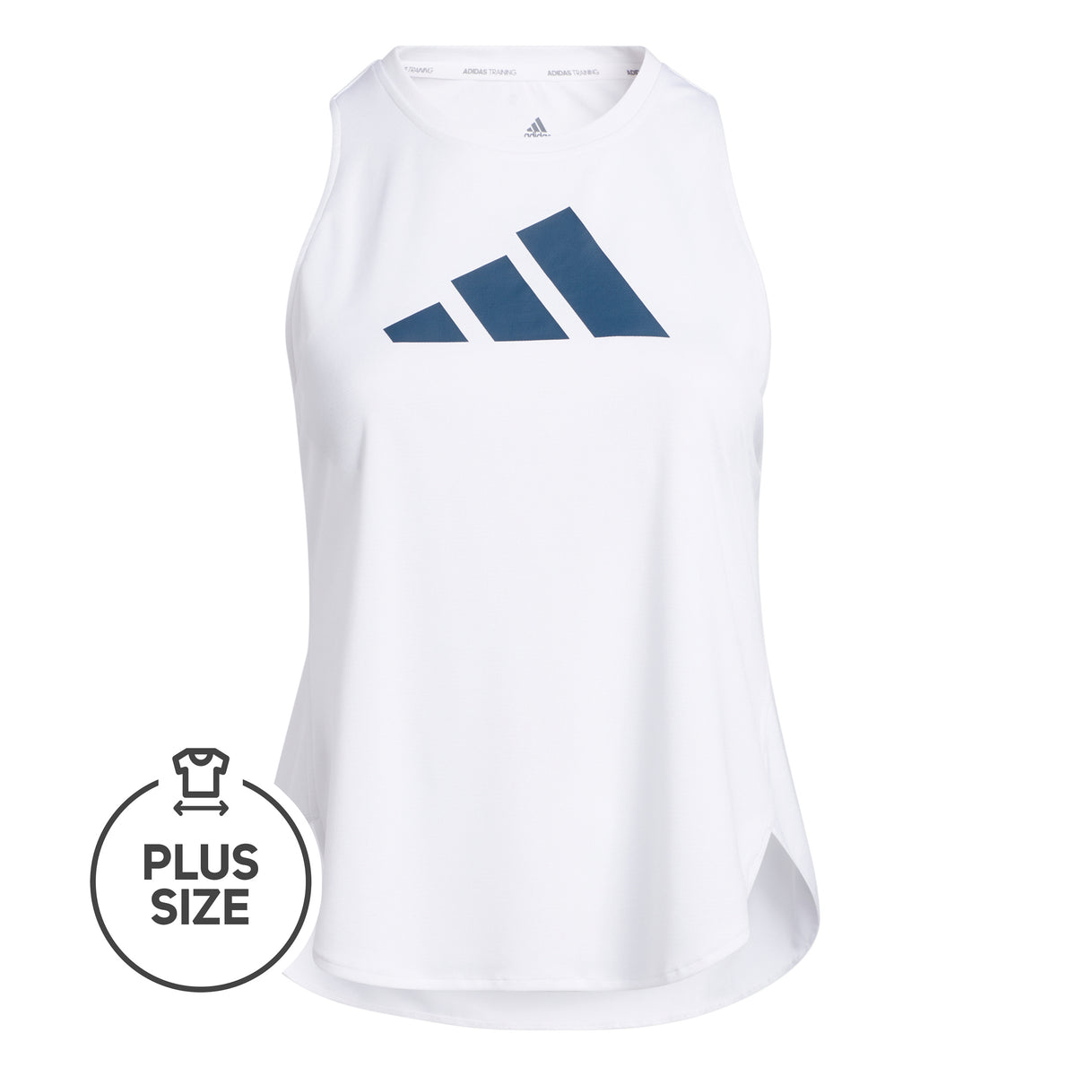 adidas Badge of Sport Logo Plus Size Canottiera Donna - bianco, blu