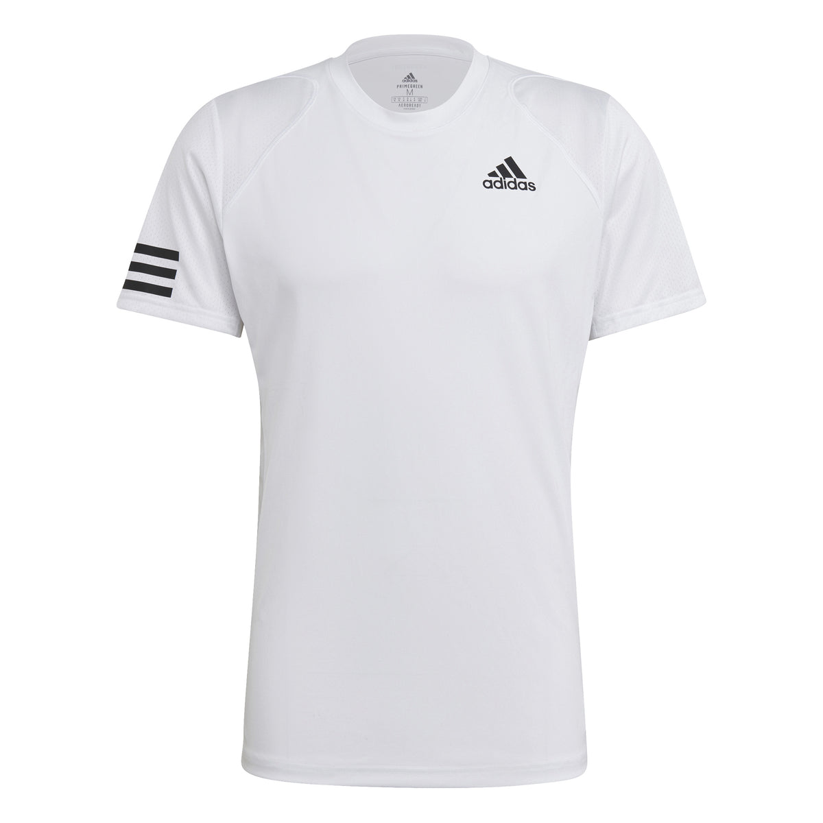 adidas Club 3 Stripes T-Shirt Herren - weiß, schwarz