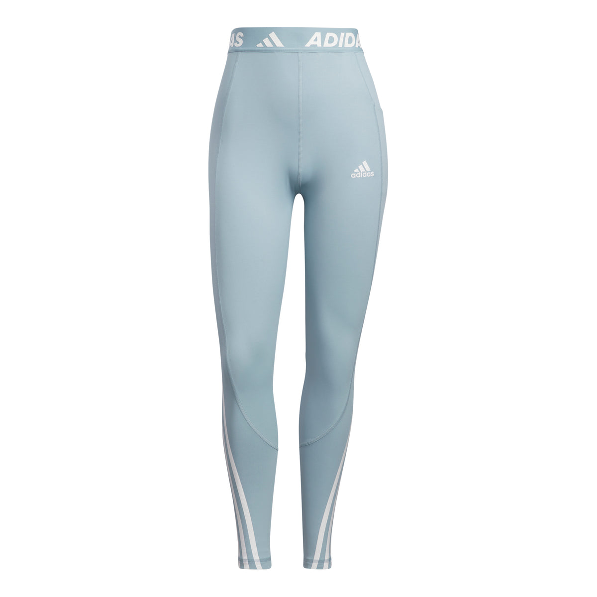 adidas 3Stripes Collant tight Femmes - gris, blanc