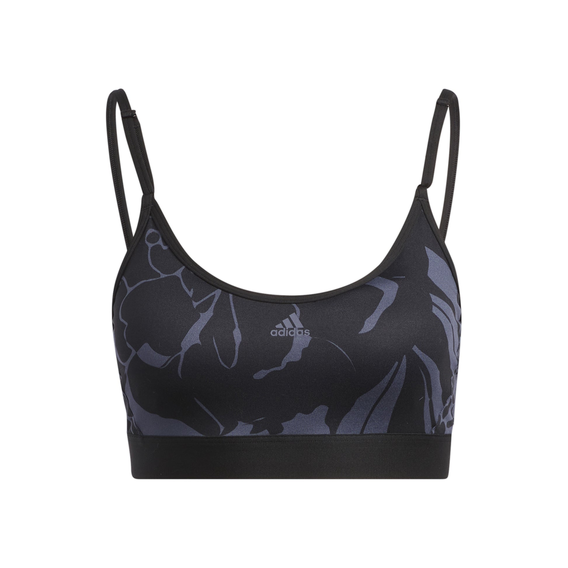 adidas Training Flower Light Support Sport-BH Damen - dunkelblau, blau