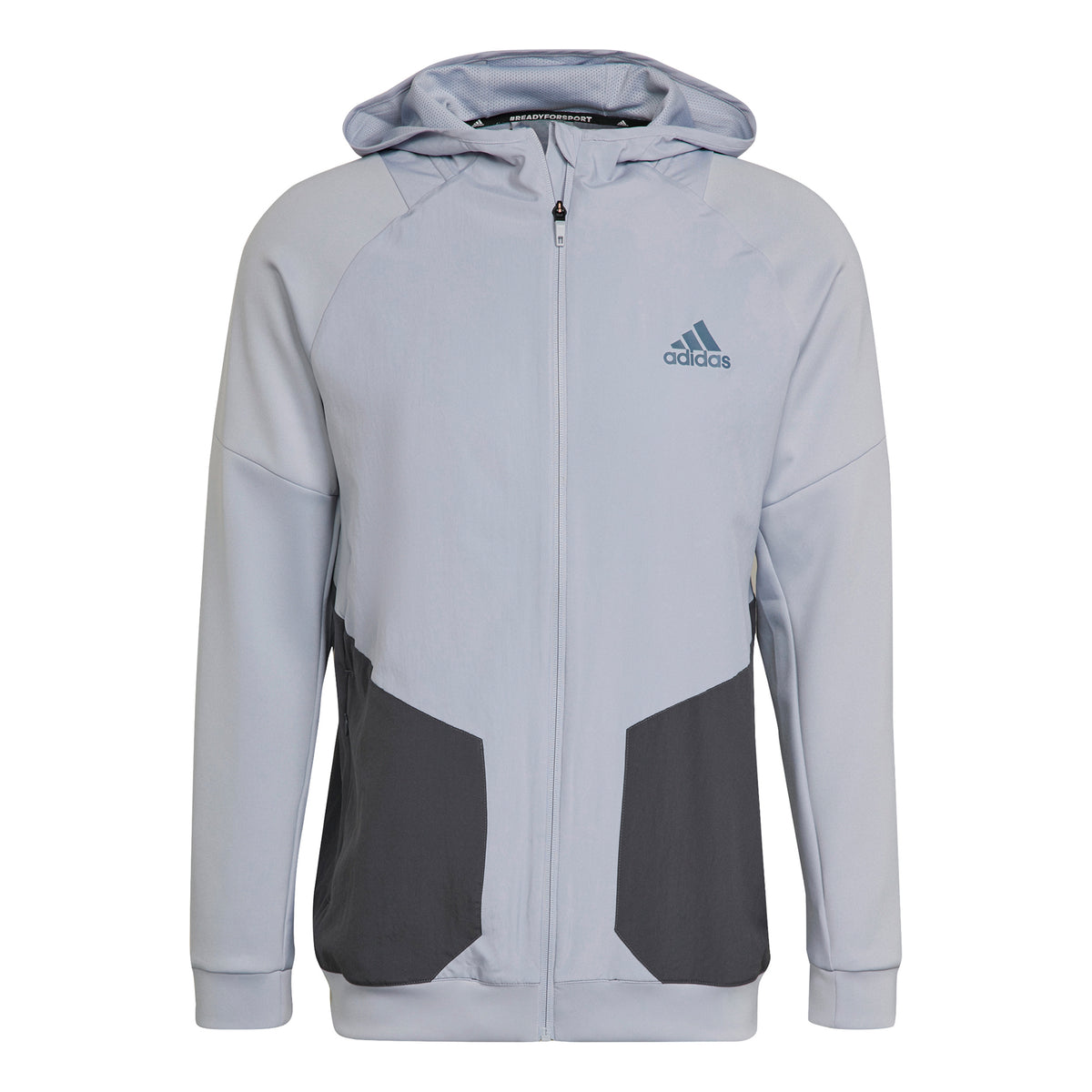 adidas Training Gilet en coton Hommes - argent, gris