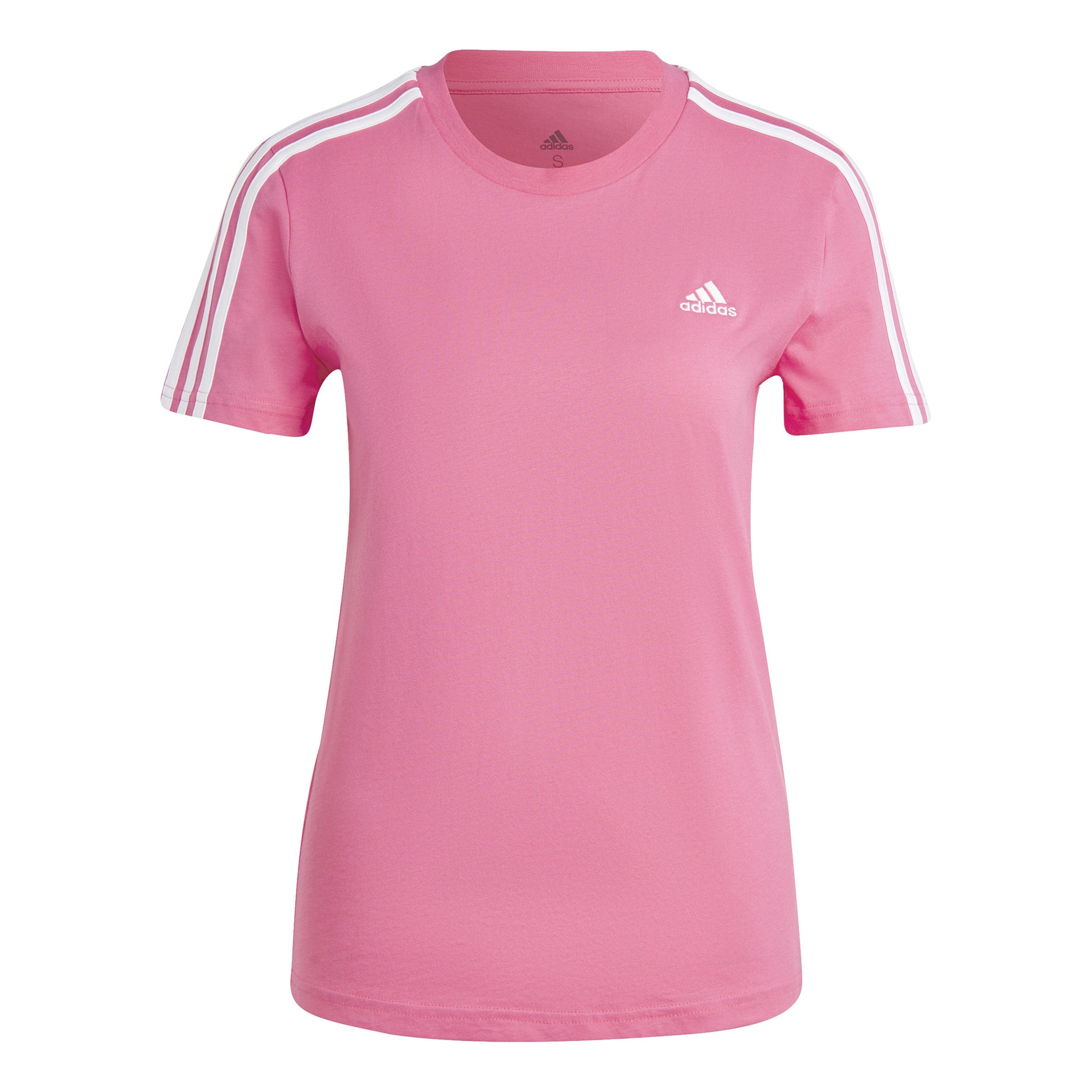 adidas Slim 3-Stripes Maglietta Donna - rosa, bianco