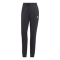 Essentials Linear French Terry Cuffed Trainingshose Damen-Schwarz,Weiß