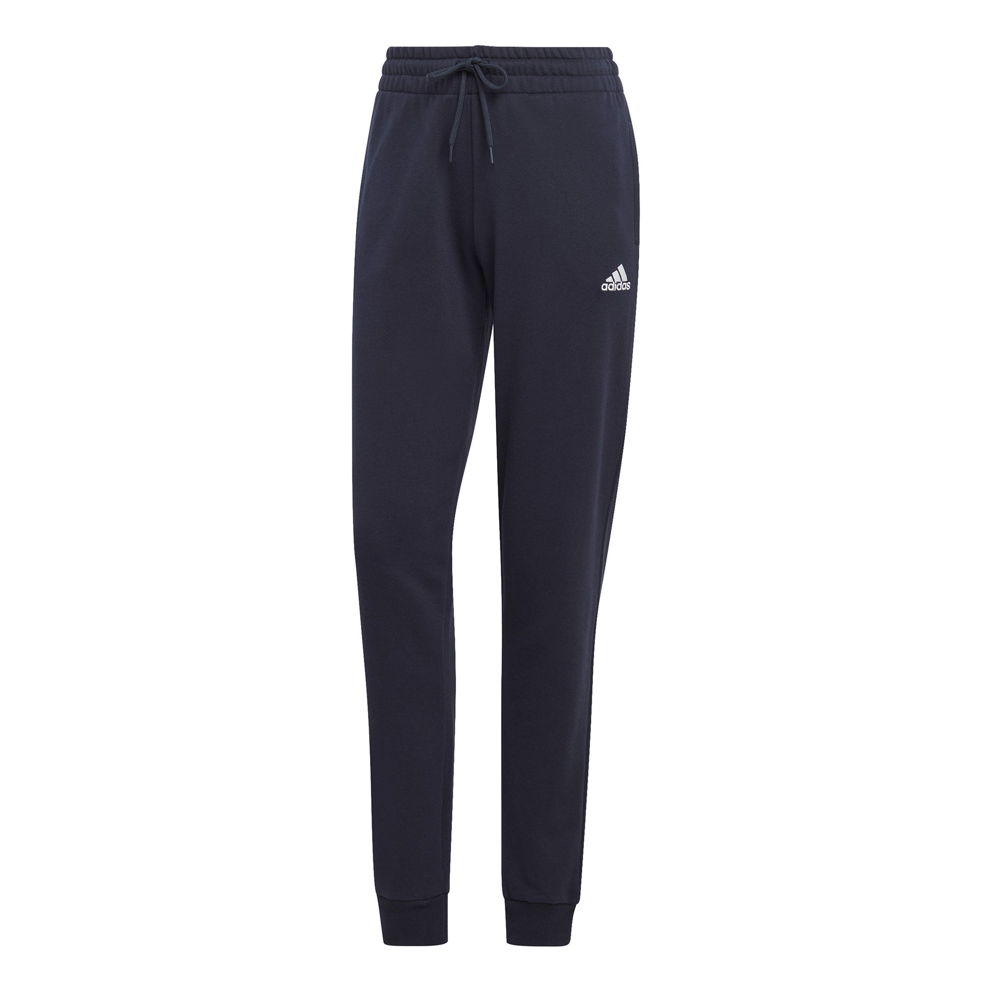adidas Essentials Linear French Terry Pantalon survêtement Femmes - bleu foncé, blanc
