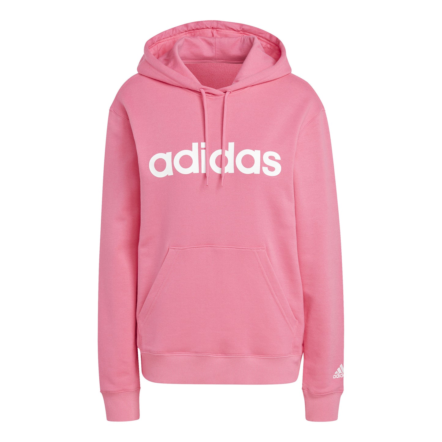 adidas Linear French Terry Sweat à capuche Femmes - pink, blanc