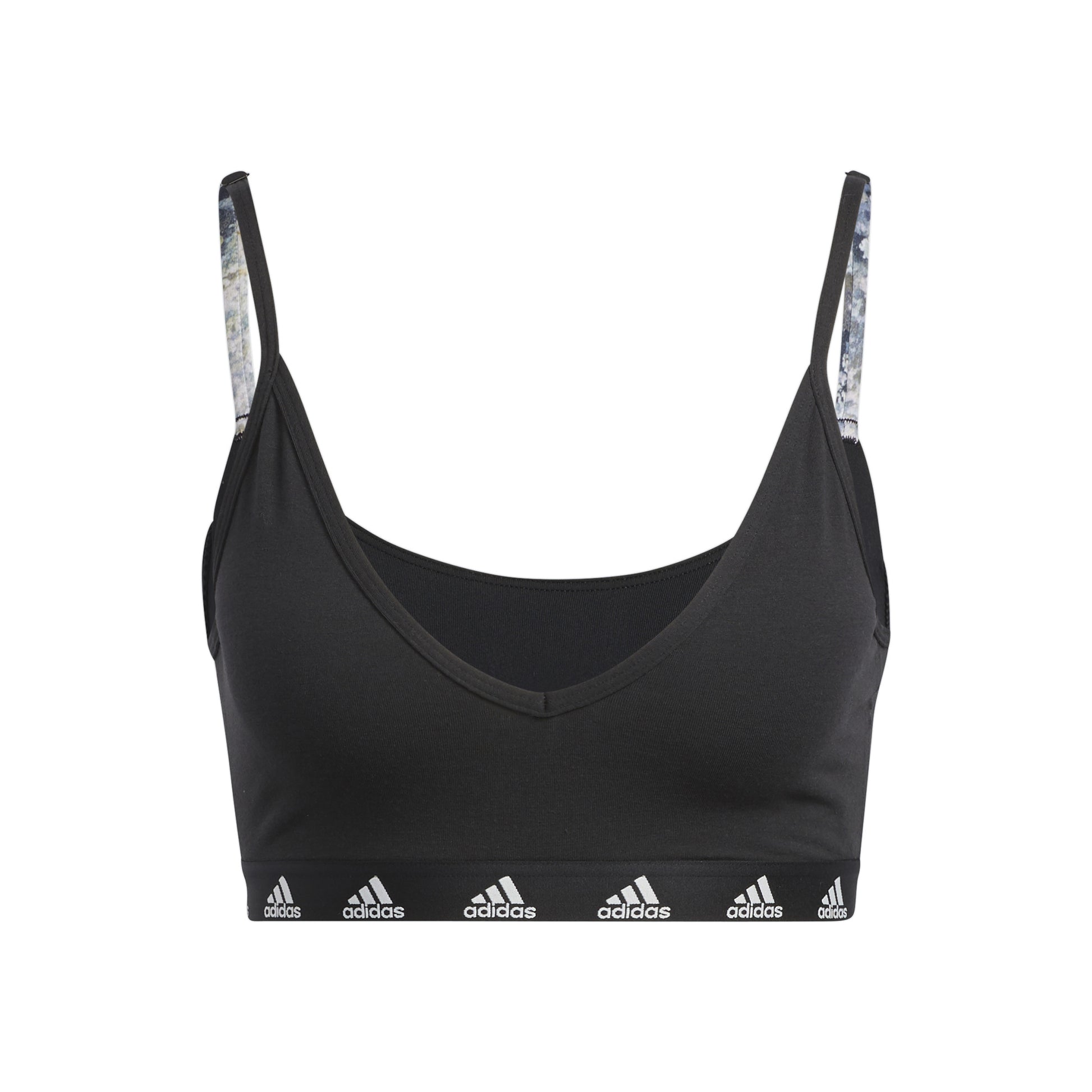 adidas Purebare Light Support Sport-BH Damen - schwarz, weiß