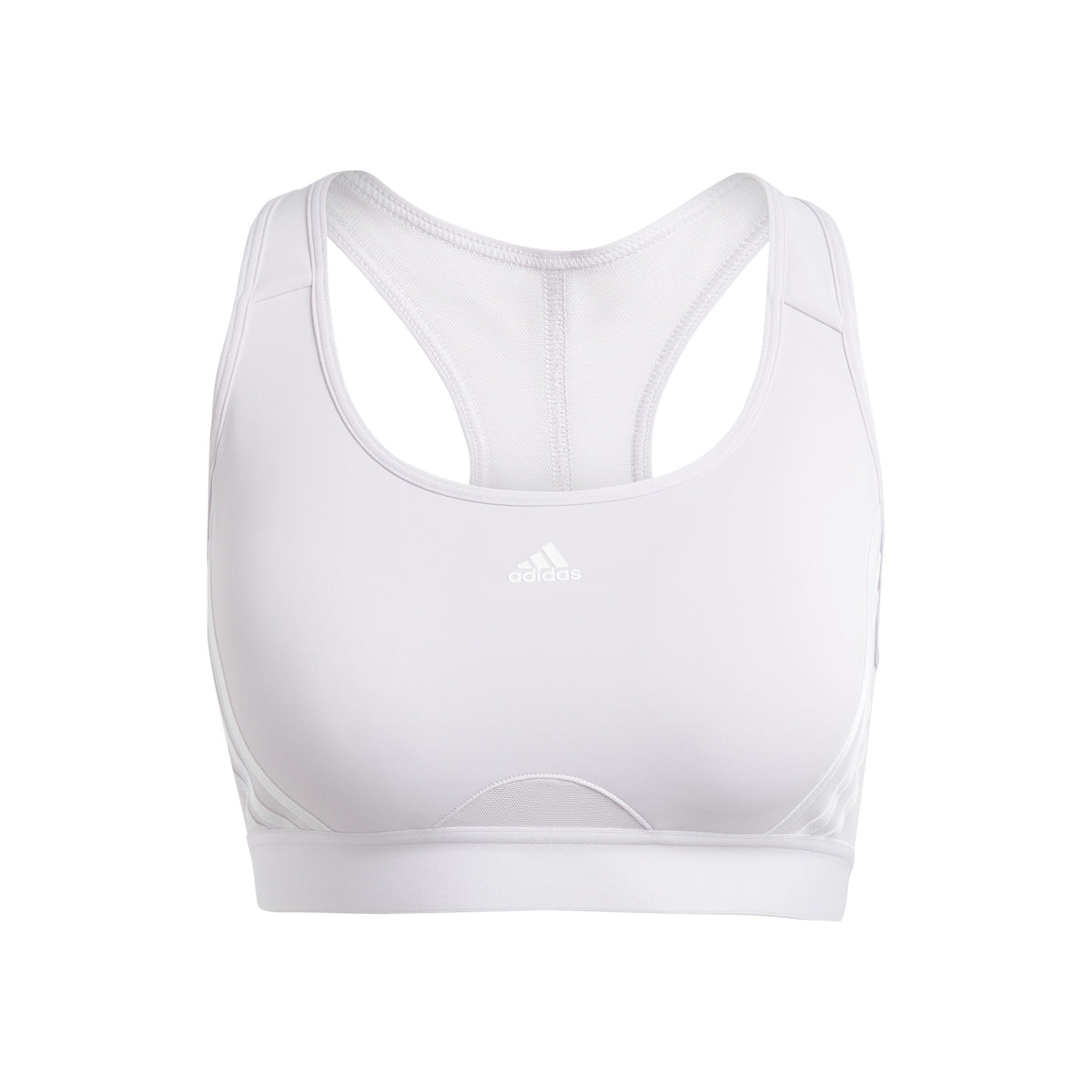 adidas Powerreact Medium Support 3 Sport-BH Damen - rosa, weiß
