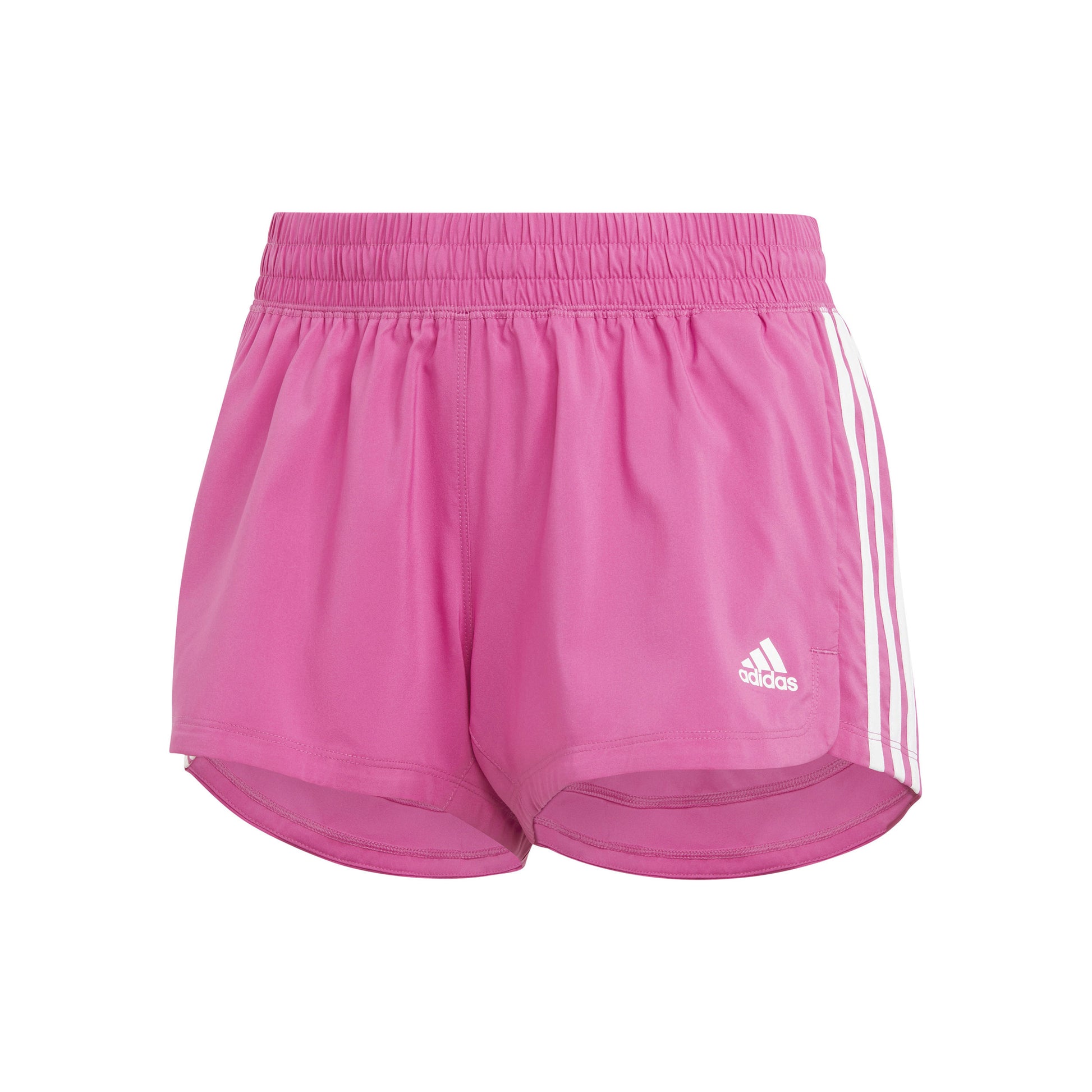 adidas Pacer 3-Streifen Woven Pantaloncini Donna - rosa, bianco