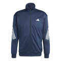 3Stripes Knit Trainingsjacke Herren - dunkelblau, weiß
