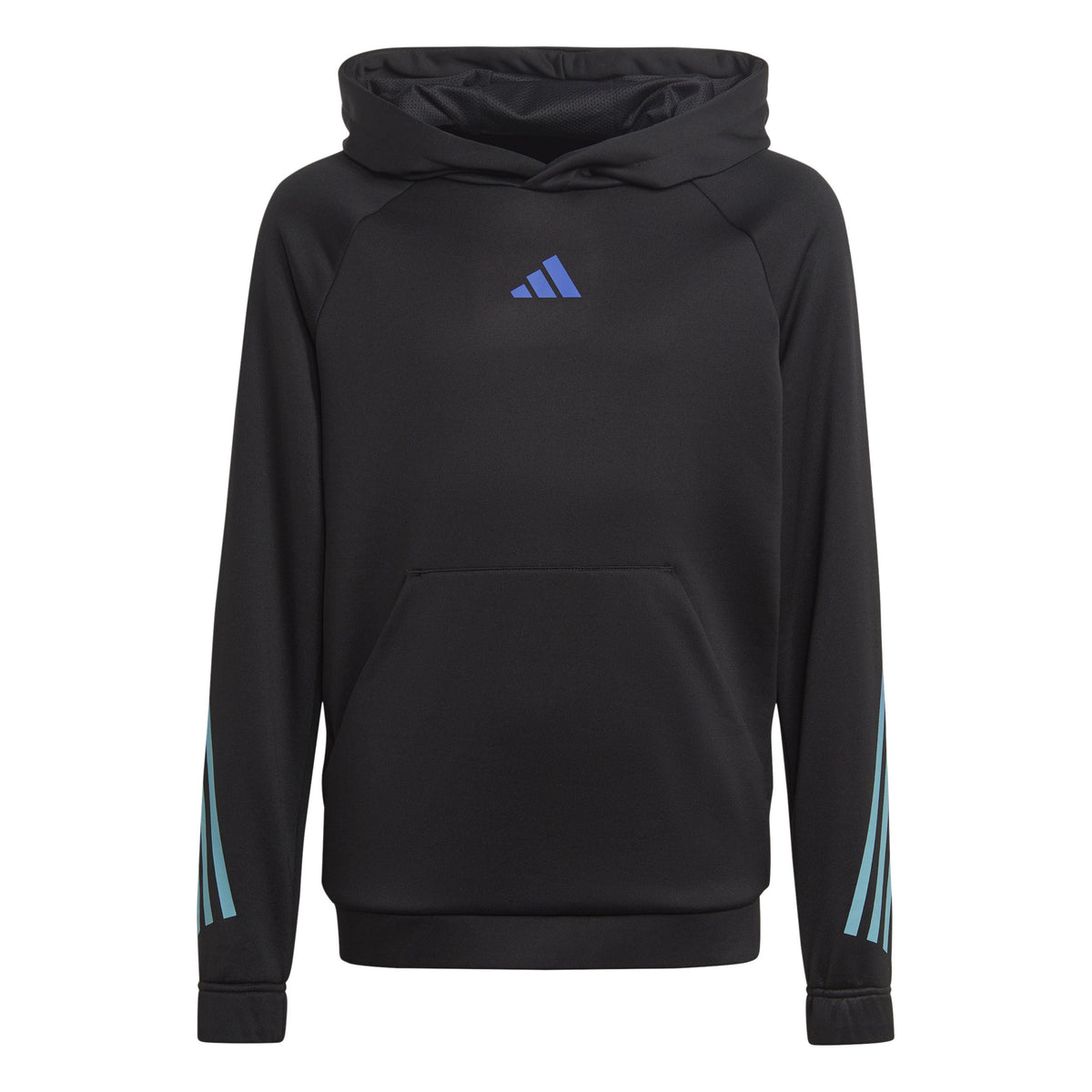 adidas Train Icons AEROREADY 3-Stripes Felpa con cappuccio Ragazzi - nero, blu