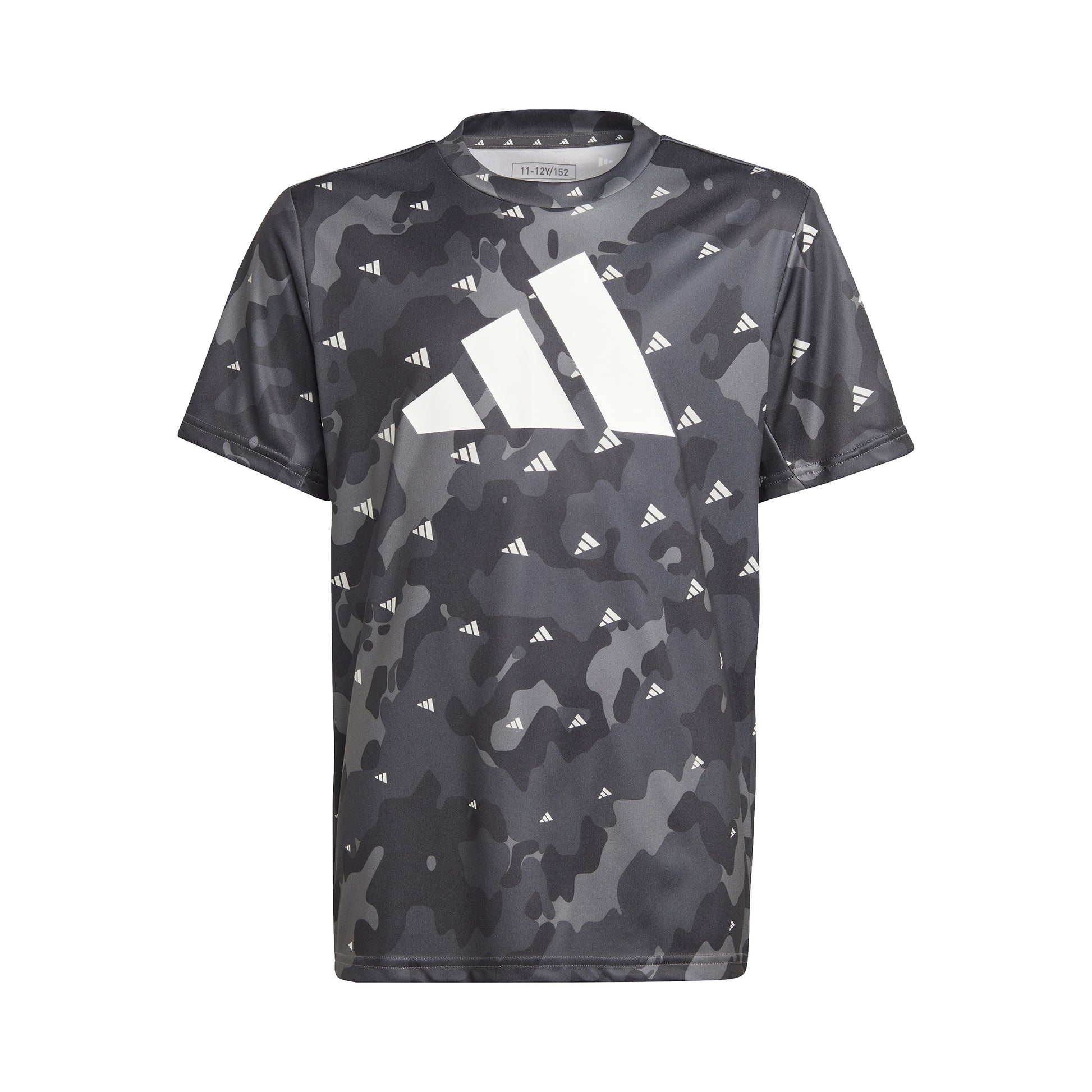adidas Seasonal Aeroready All Over Print T-shirt Garçons - gris foncé, blanc