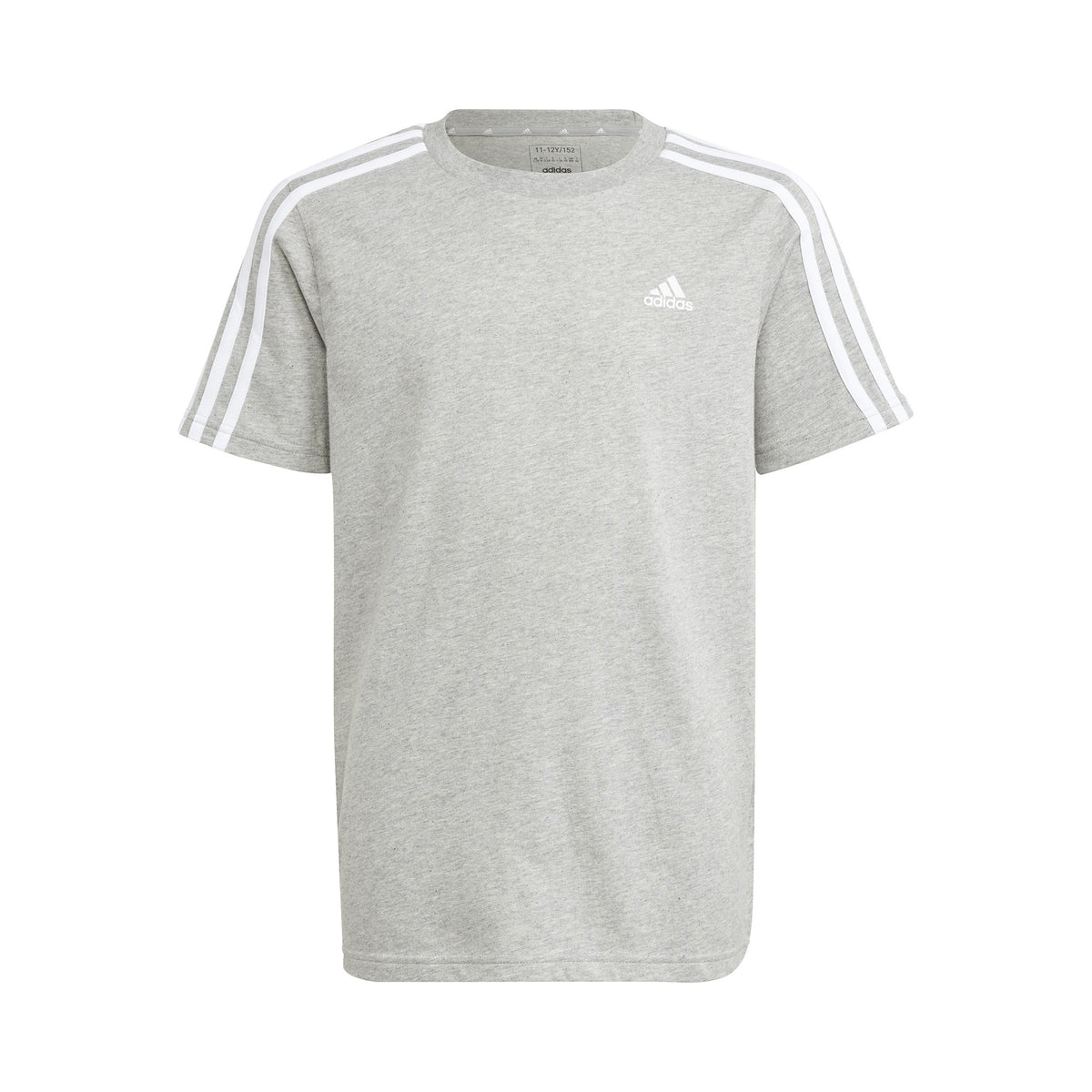 adidas 3Stripes Maglietta Ragazzi - grigio chiaro, bianco