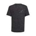 AEROREADY Heather T-Shirt Jungen - dunkelgrau,