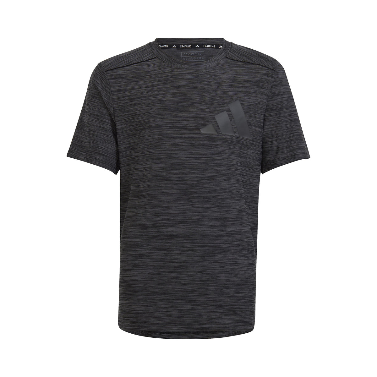 adidas AEROREADY Heather T-shirt Garçons - gris foncé,