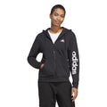 Linear French terry Full Zip Felpa Donna - nero, bianco