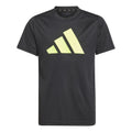 Training  ES Logo T-shirt Garçons - noir, jaune