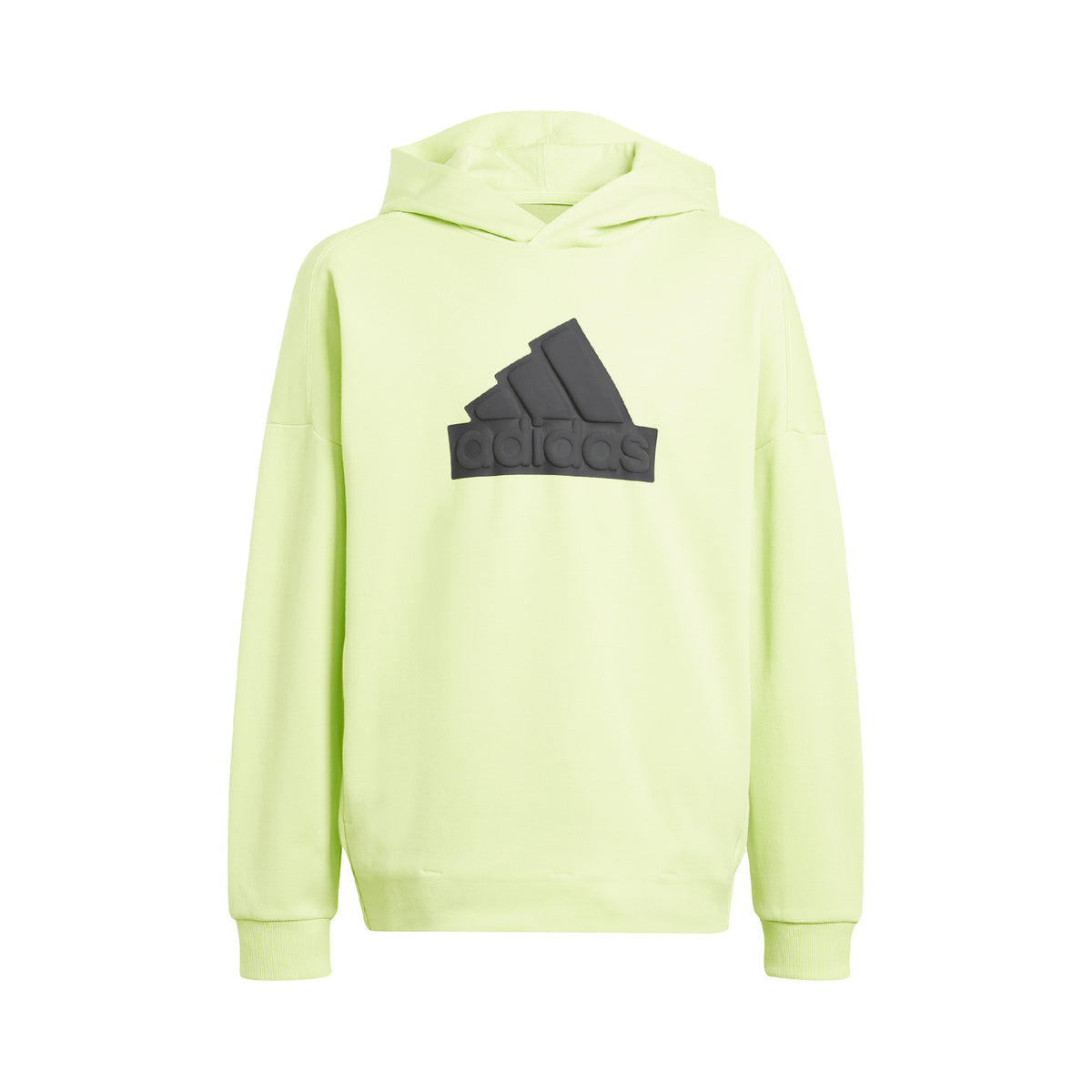 adidas Future Icon Logo Felpa con cappuccio Ragazzi - lime, nero
