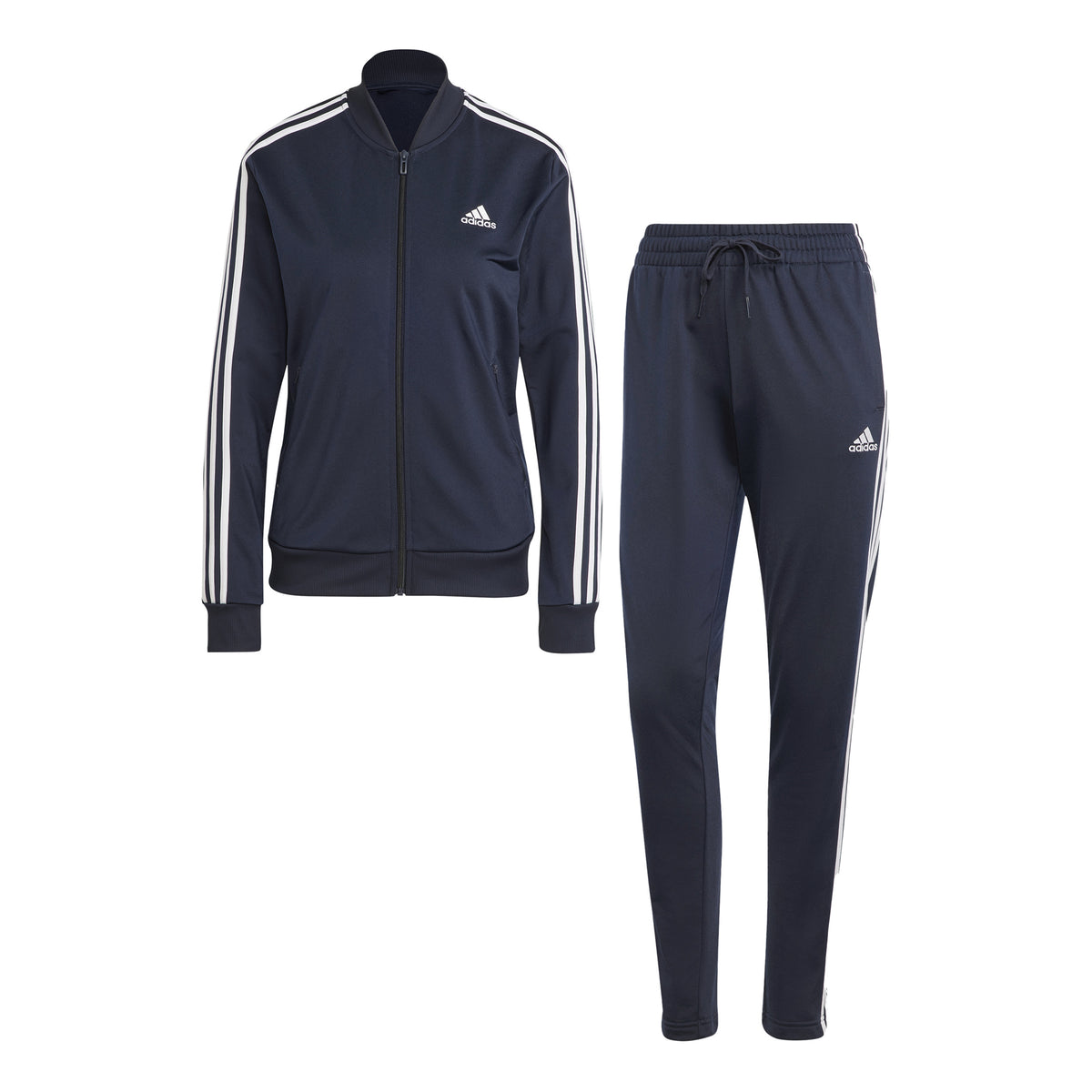 adidas 3Stripes Tuta da allenamento Donna - blu scuro, bianco