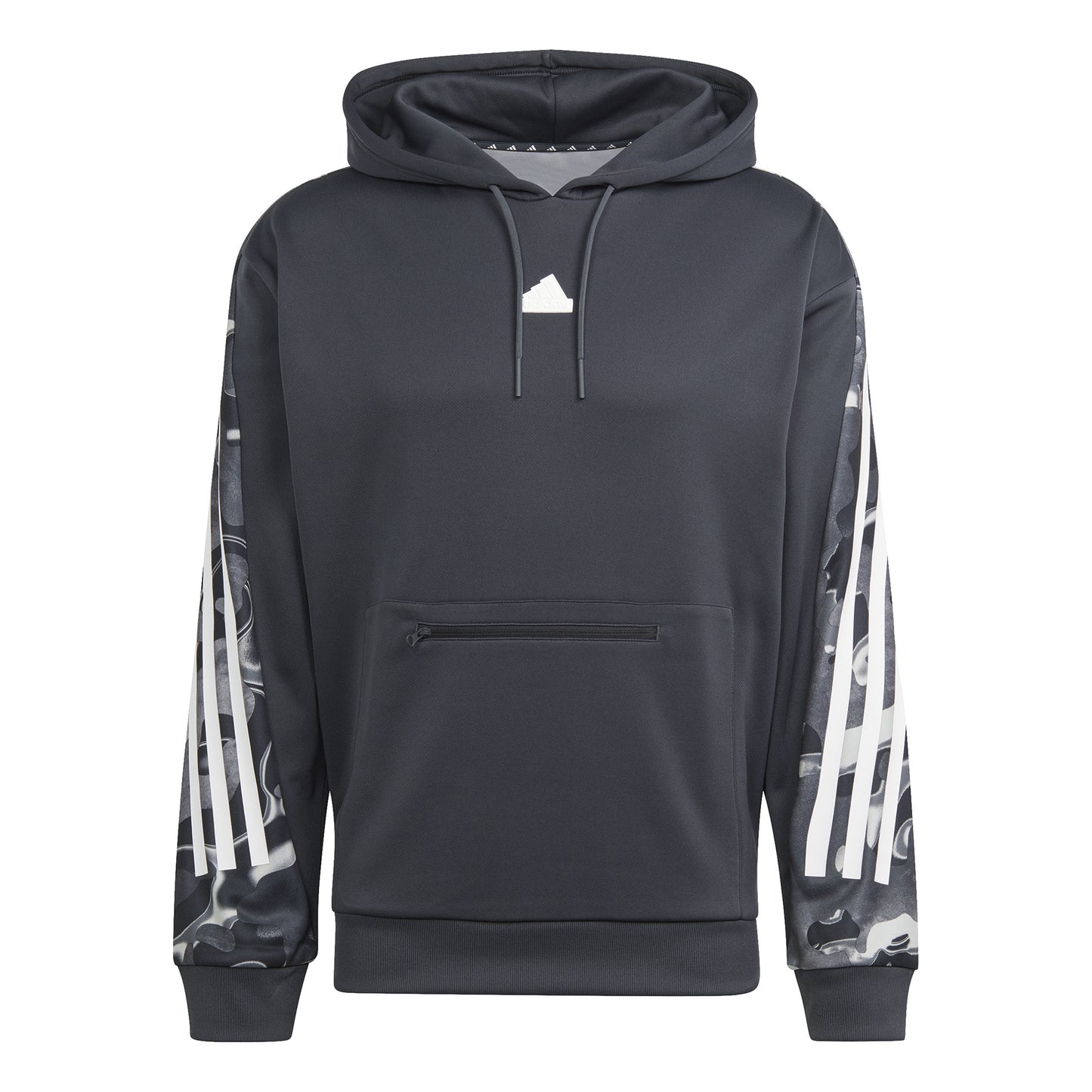 adidas Future Icon AOP Felpa con cappuccio Uomini - nero, bianco