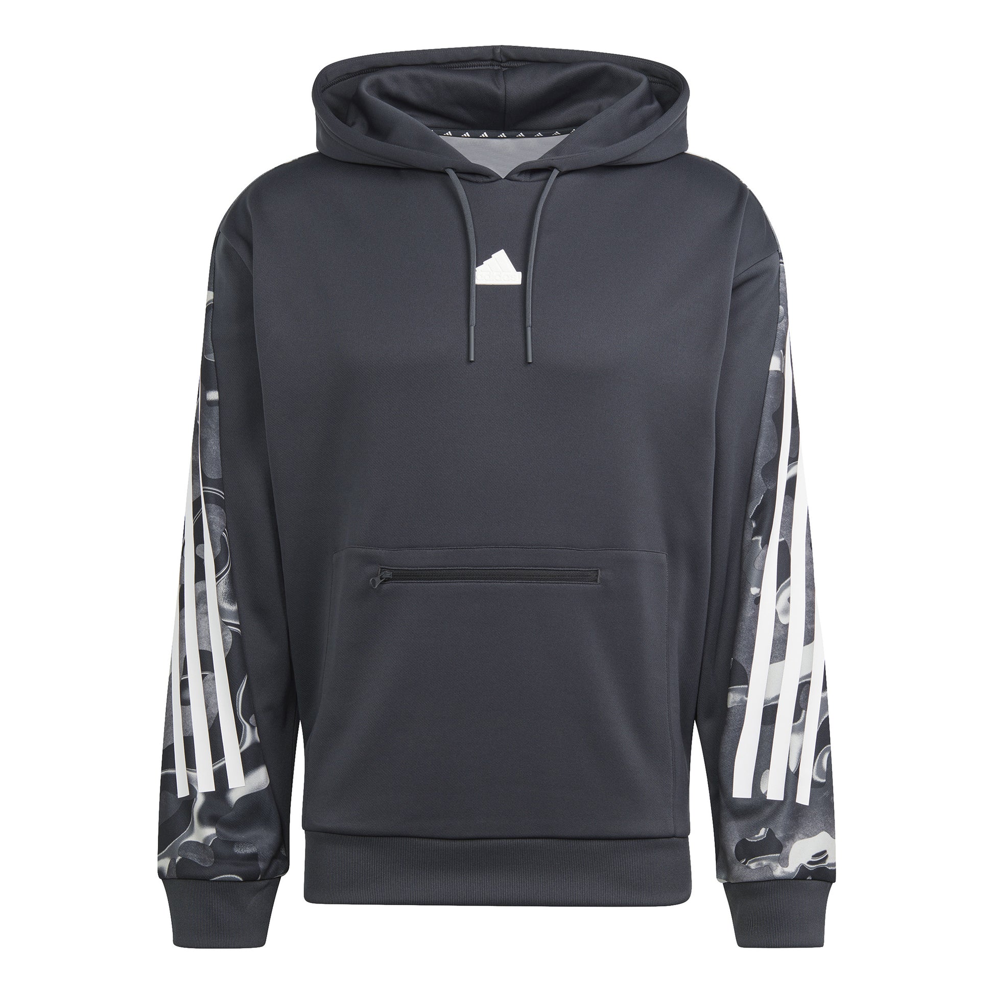 adidas Future Icon AOP Felpa con cappuccio Uomini - nero, bianco