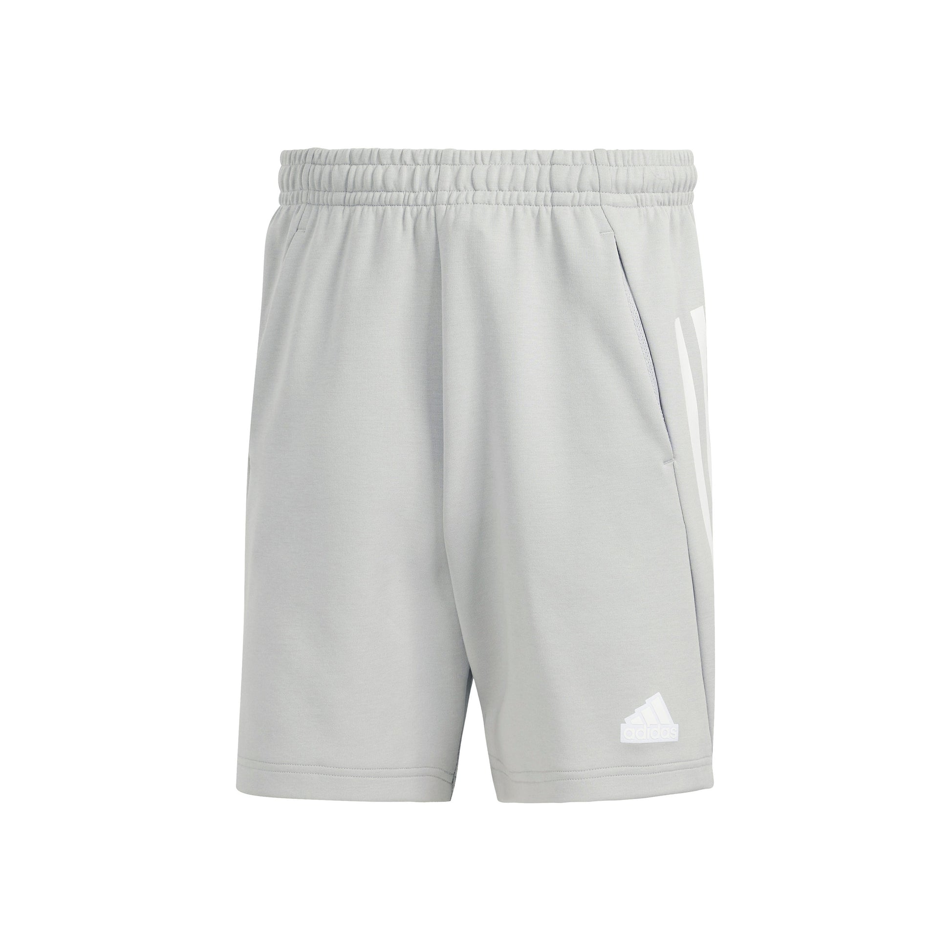 adidas Future Icon 3 Stripes Pantaloncini Uomini - grigio chiaro, bianco