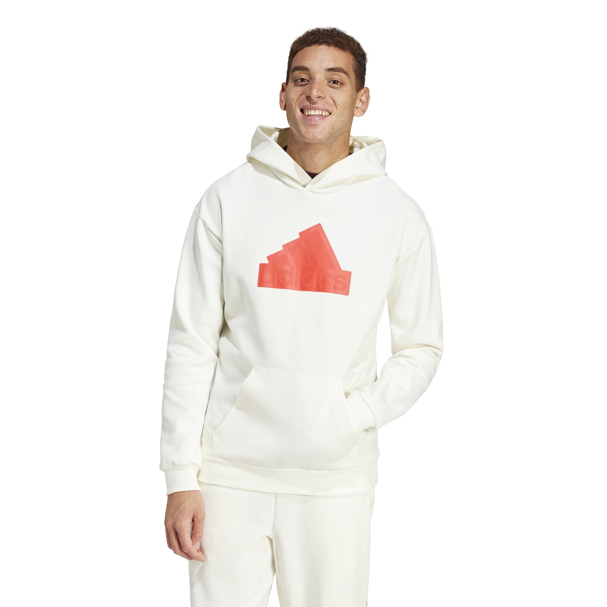 adidas Future Icon Badge of Sport Sweat à capuche Hommes - crème, rouge