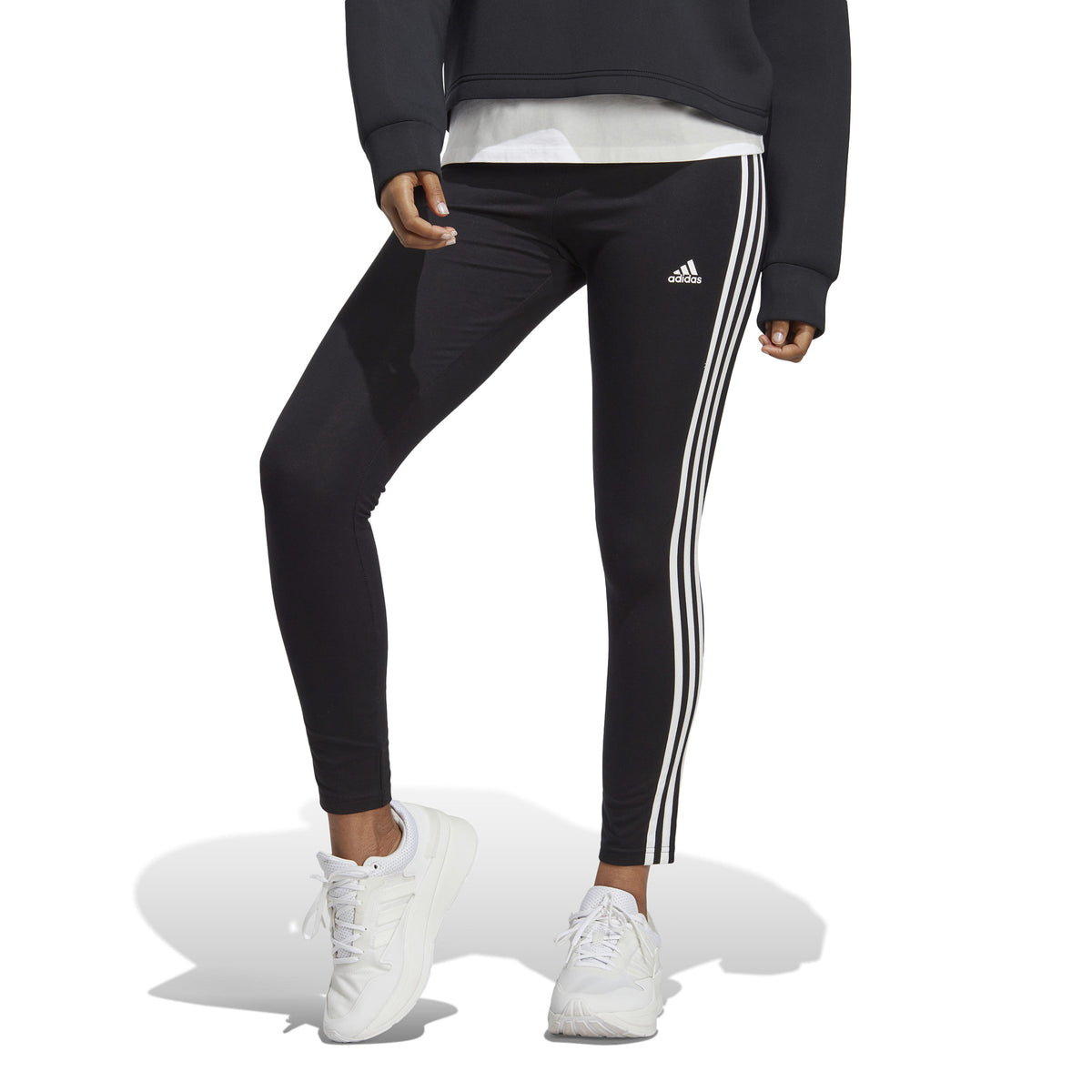 adidas 3Stripes Collant tight Femmes - noir, blanc