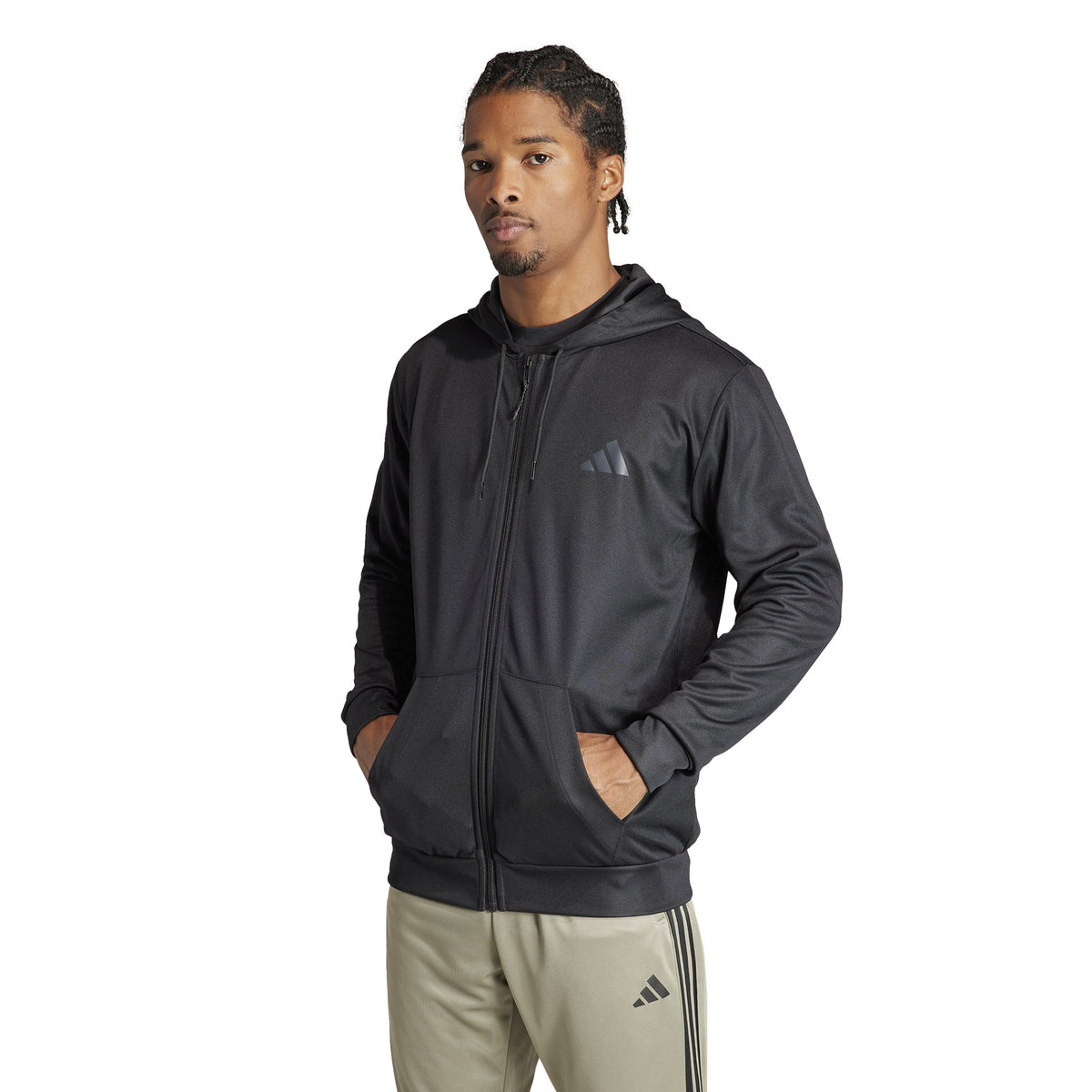 adidas Essentials Sea Sweatjacke Herren - schwarz,
