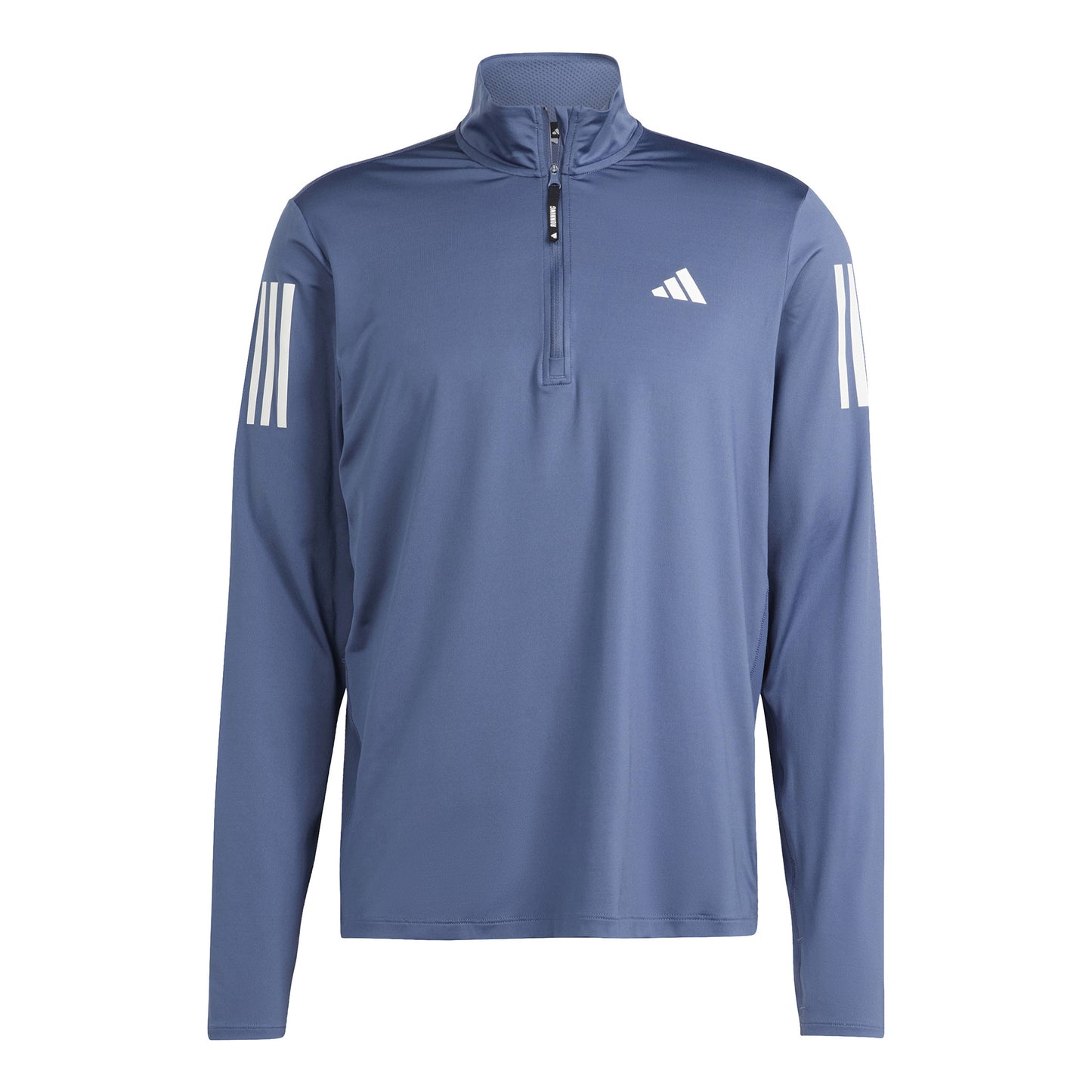 adidas Own The Run B Half-Zip Haut manches longues Hommes - bleu gris,