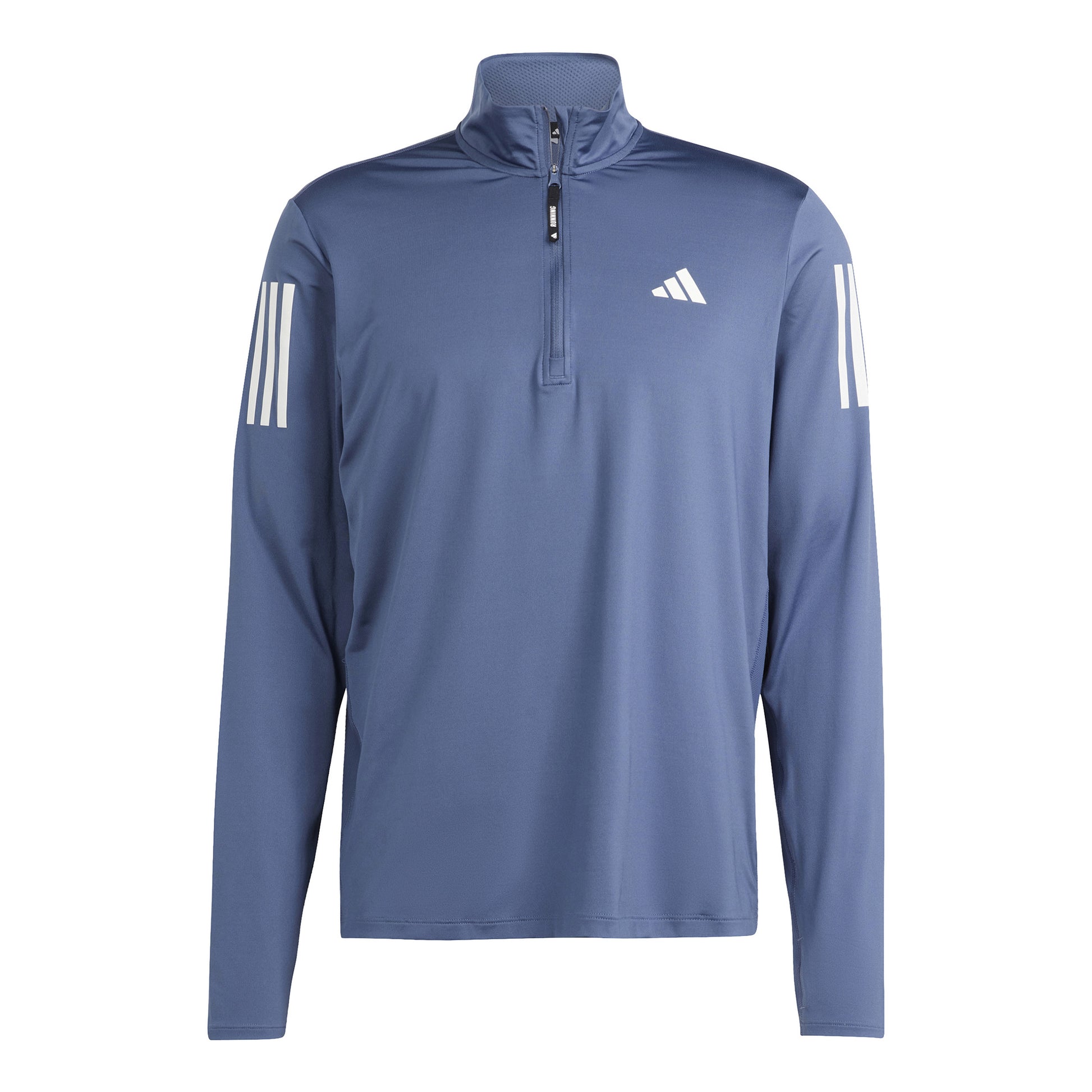 adidas Own The Run B Half-Zip Haut manches longues Hommes - bleu gris,
