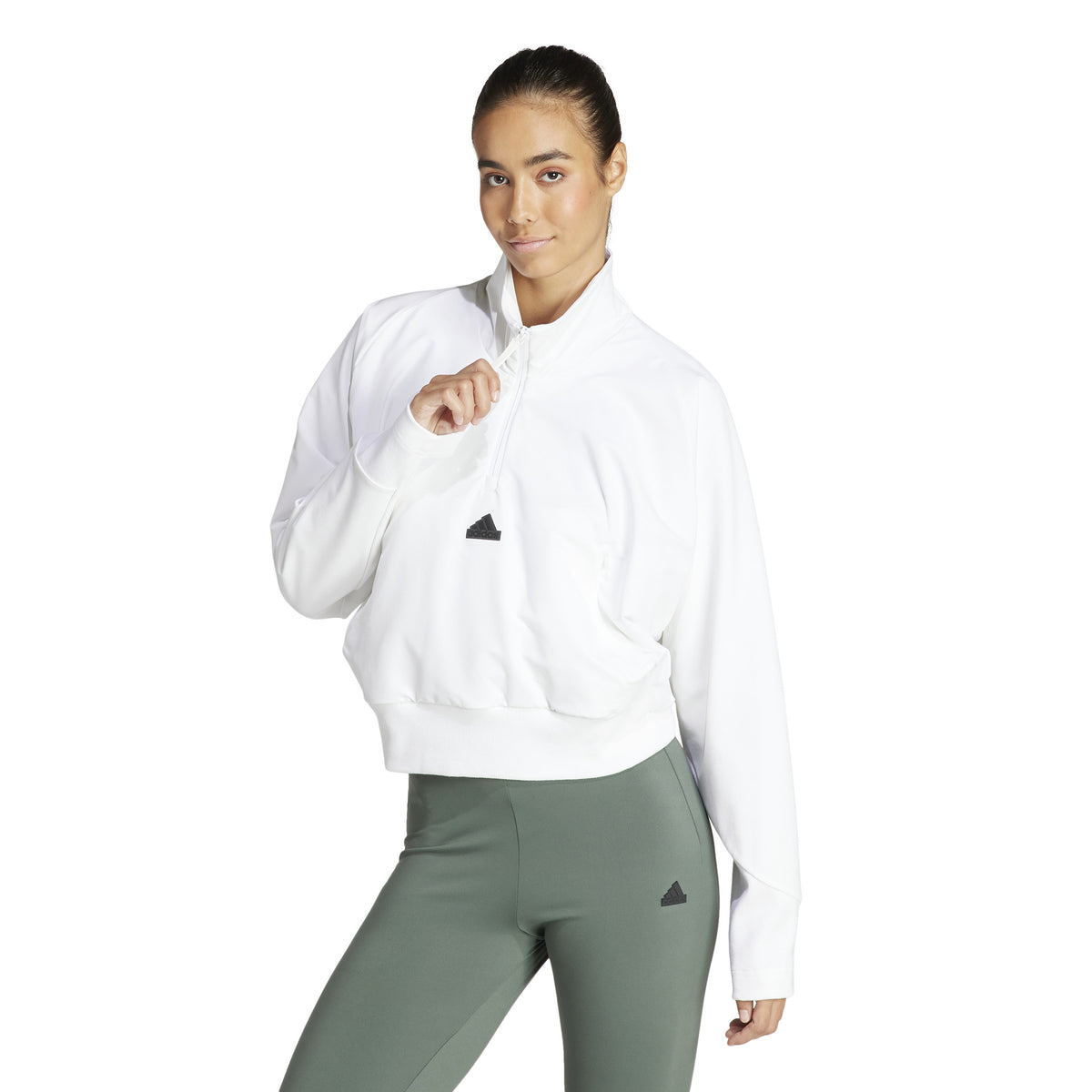 adidas Z.N.E. Woven Sweatshirt Damen - weiß,