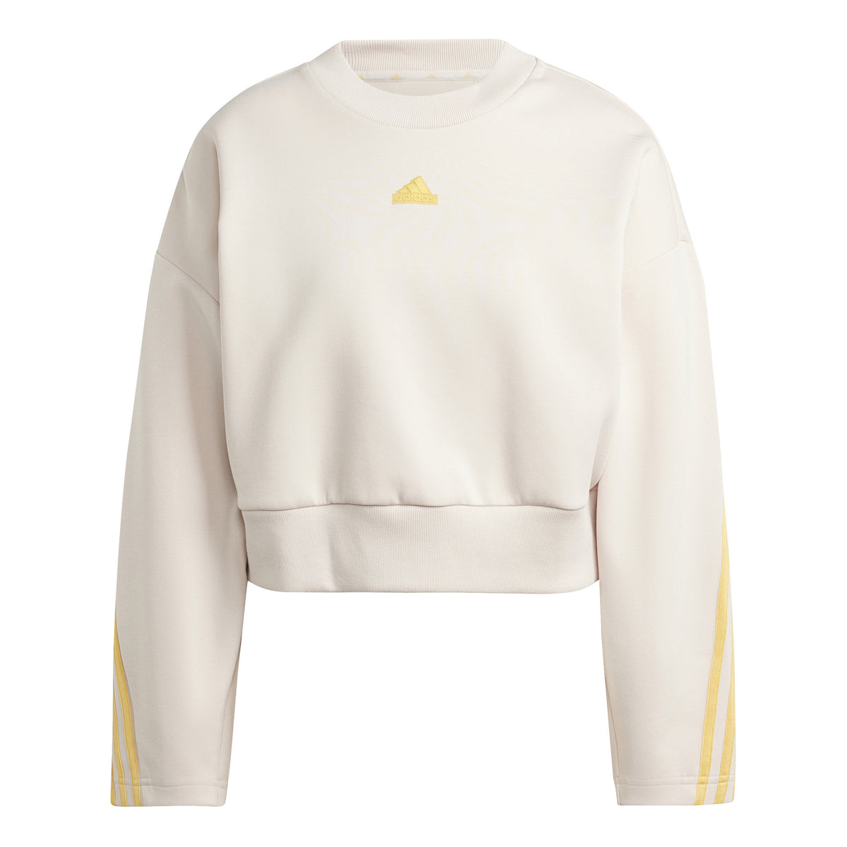 adidas Future Icon 3 Stripes Sweat-shirt Femmes - beige, jaune