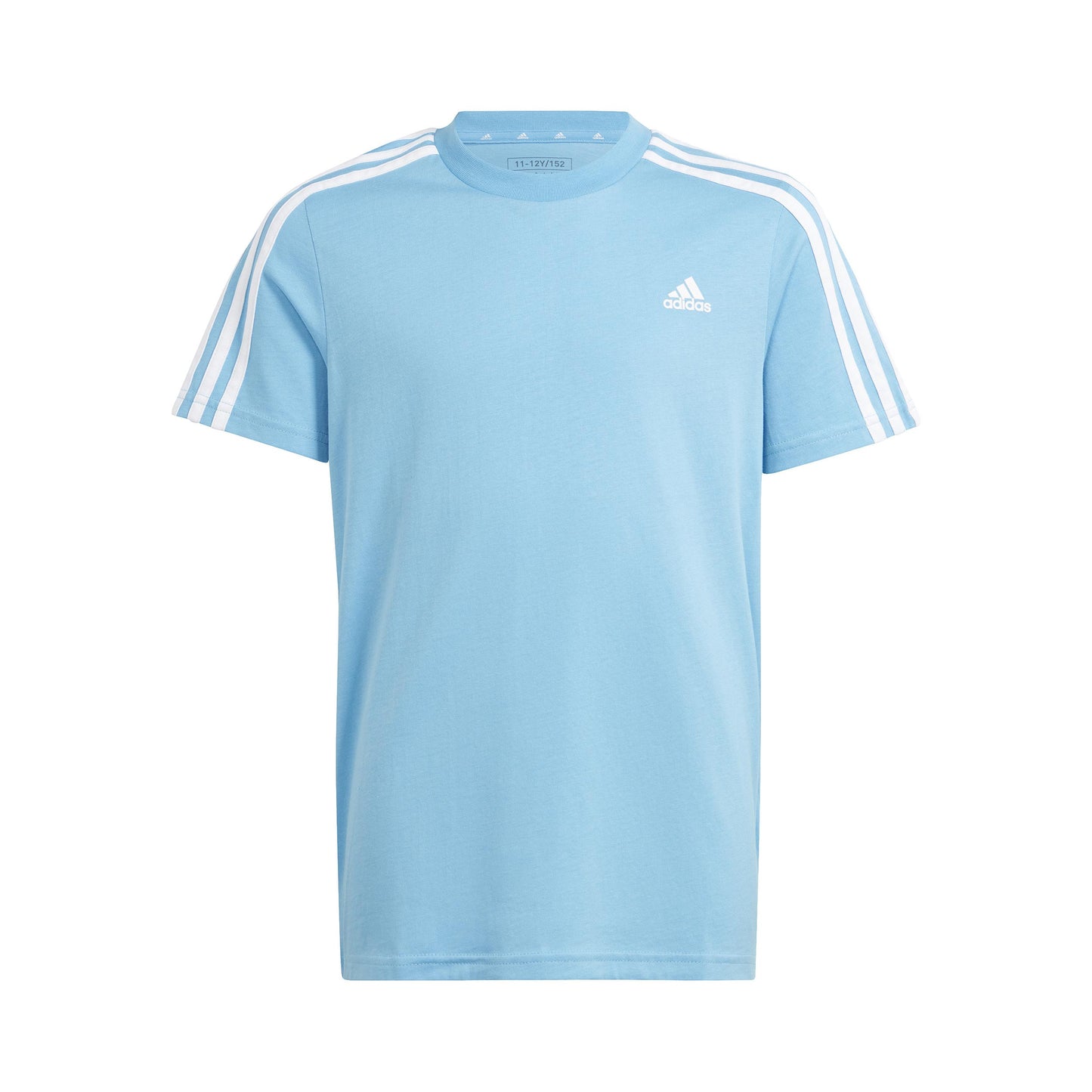 adidas 3Stripes T-shirt Garçons - bleu clair, blanc