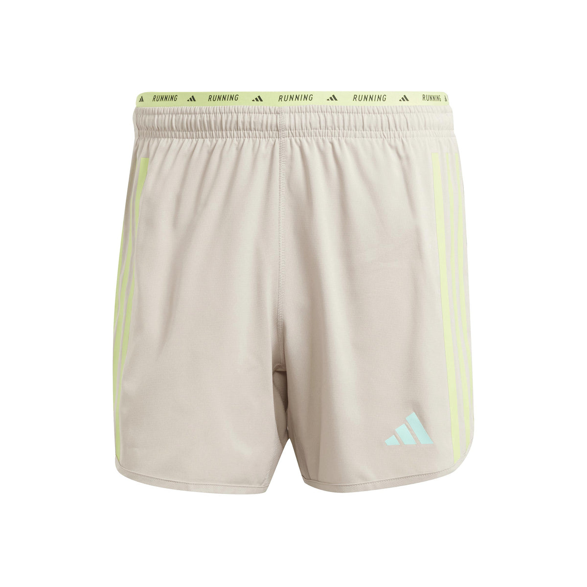 adidas Own the Run 3S Short de running Hommes - beige,