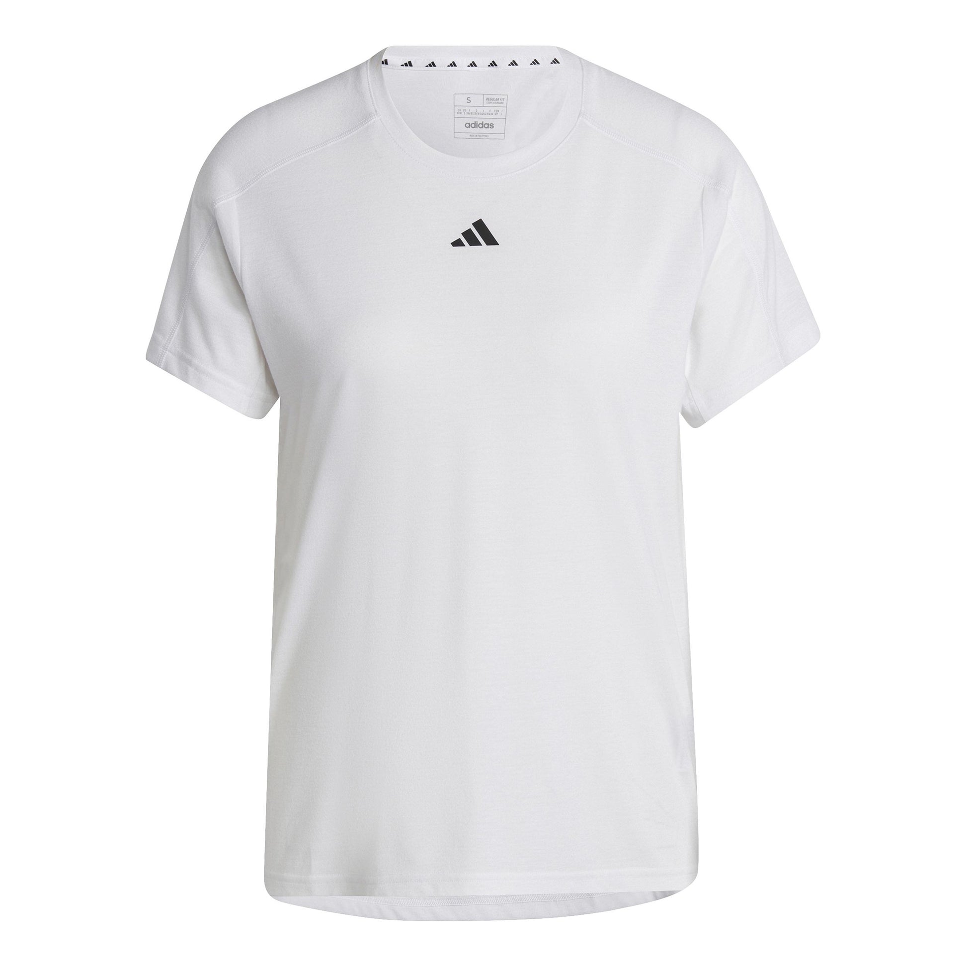 adidas Training Essentials Crew T-Shirt Damen - weiß,