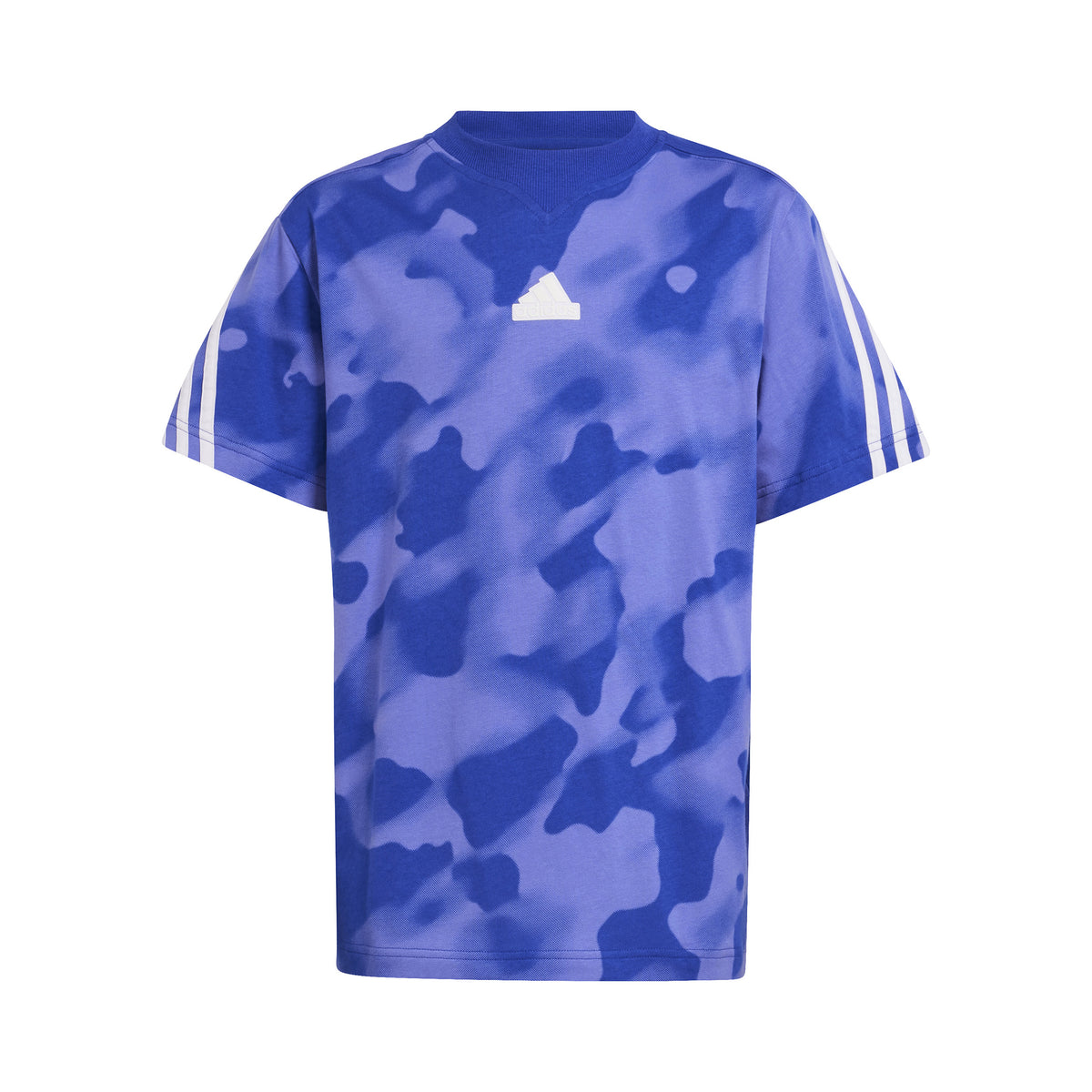 adidas Future Icon Camo Printed T-Shirt Jungen - blau, weiß