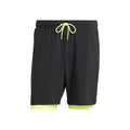 7in Club 2In1 Shorts Hommes-Noir,Vert Fluo