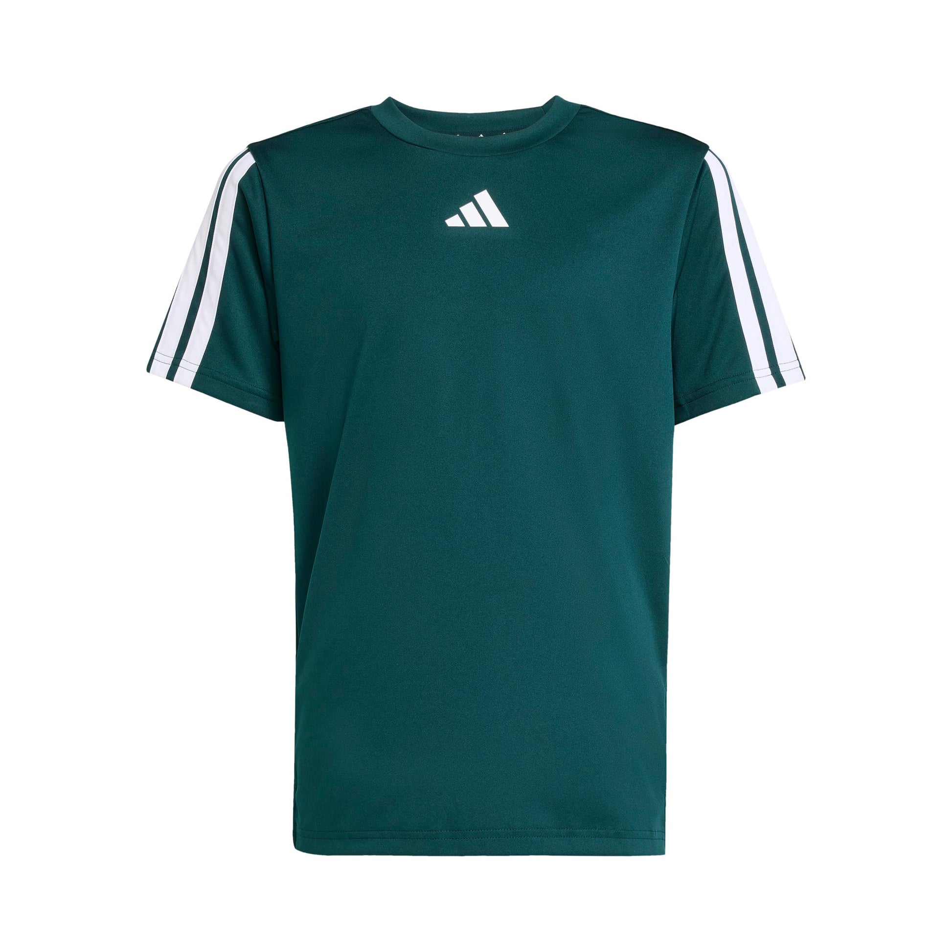 adidas Training Essentials 3 Stripes T-shirt - vert foncé, blanc