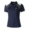 Club 22 Polo Femmes - bleu foncé, gris
