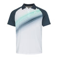 Performance Polo Hommes - blanc, vert