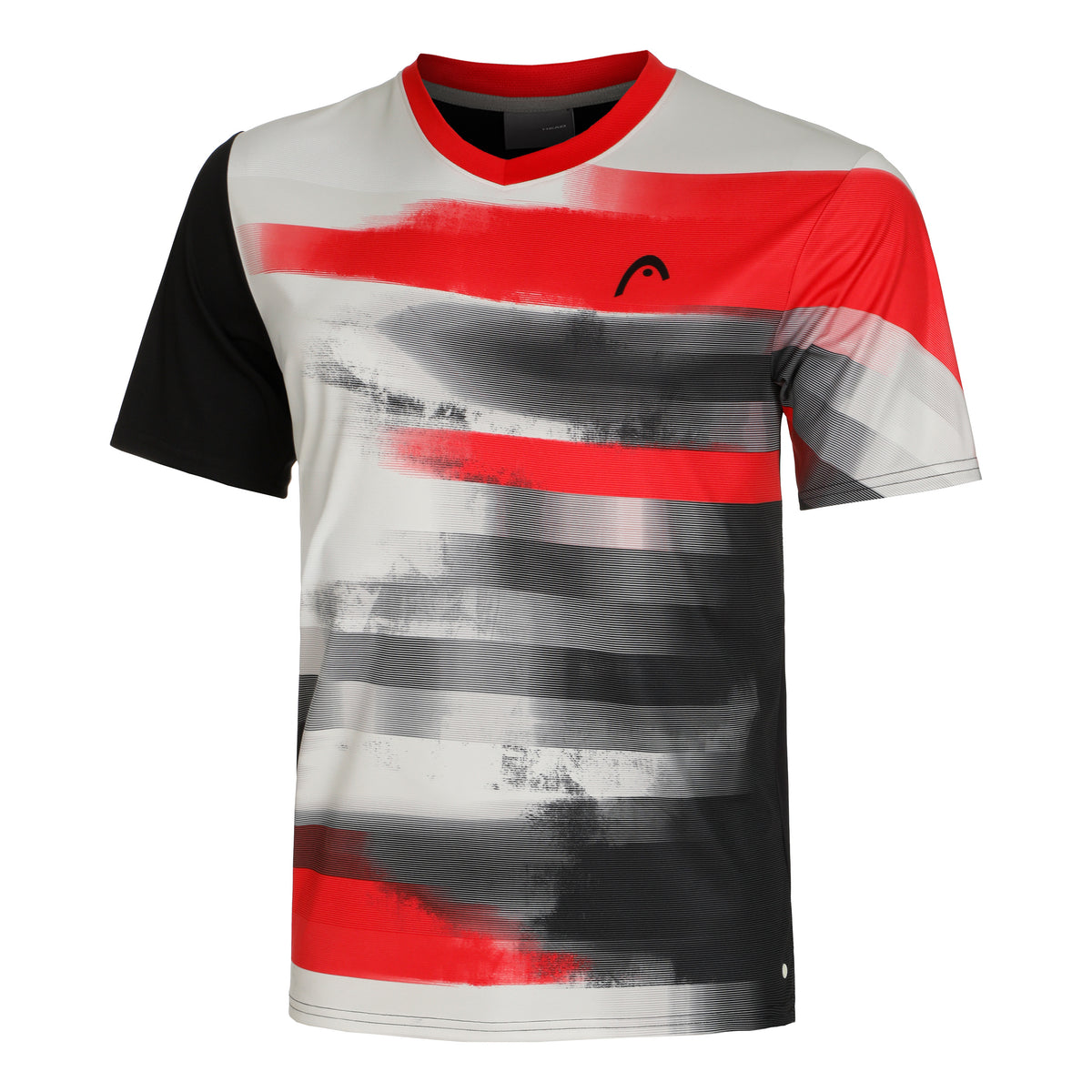 HEAD Topspin T-Shirt Herren - rot, schwarz