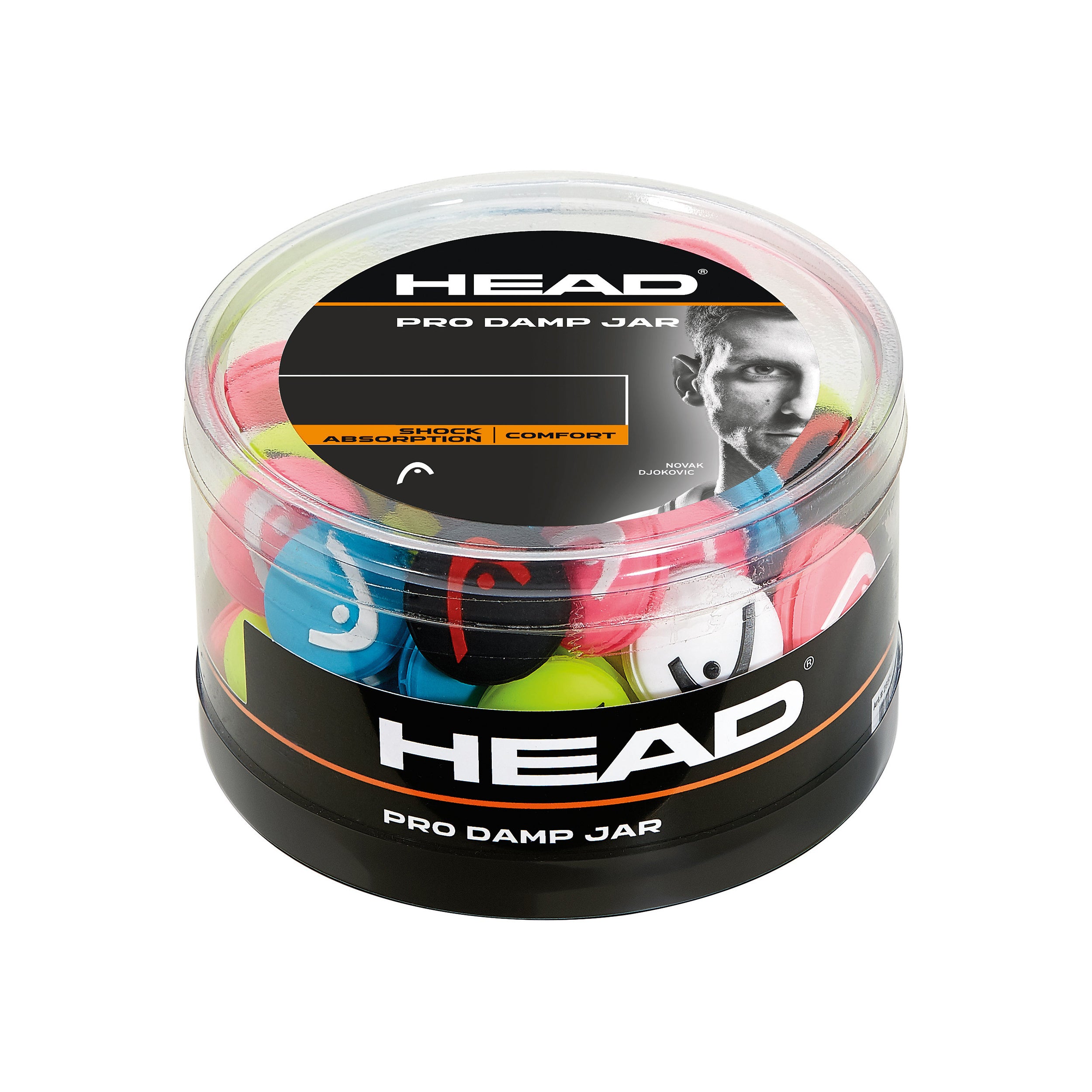 HEAD Pro Damp Mixed Antivibrateur Box De 70 Balles-Multicouleur