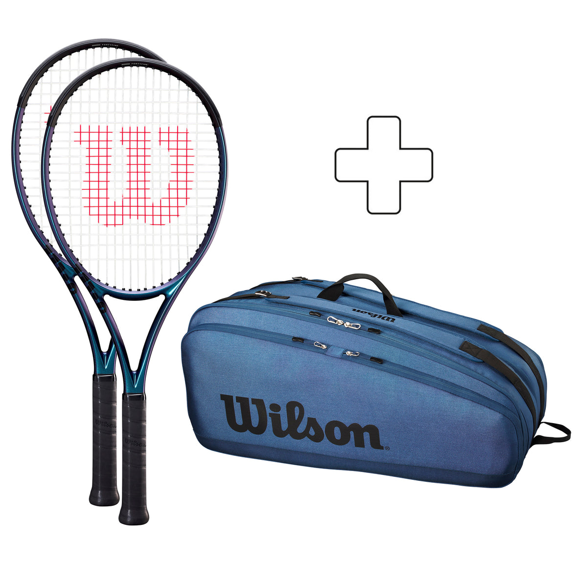 Wilson 2x 100 V4.0 + sac de tennis
