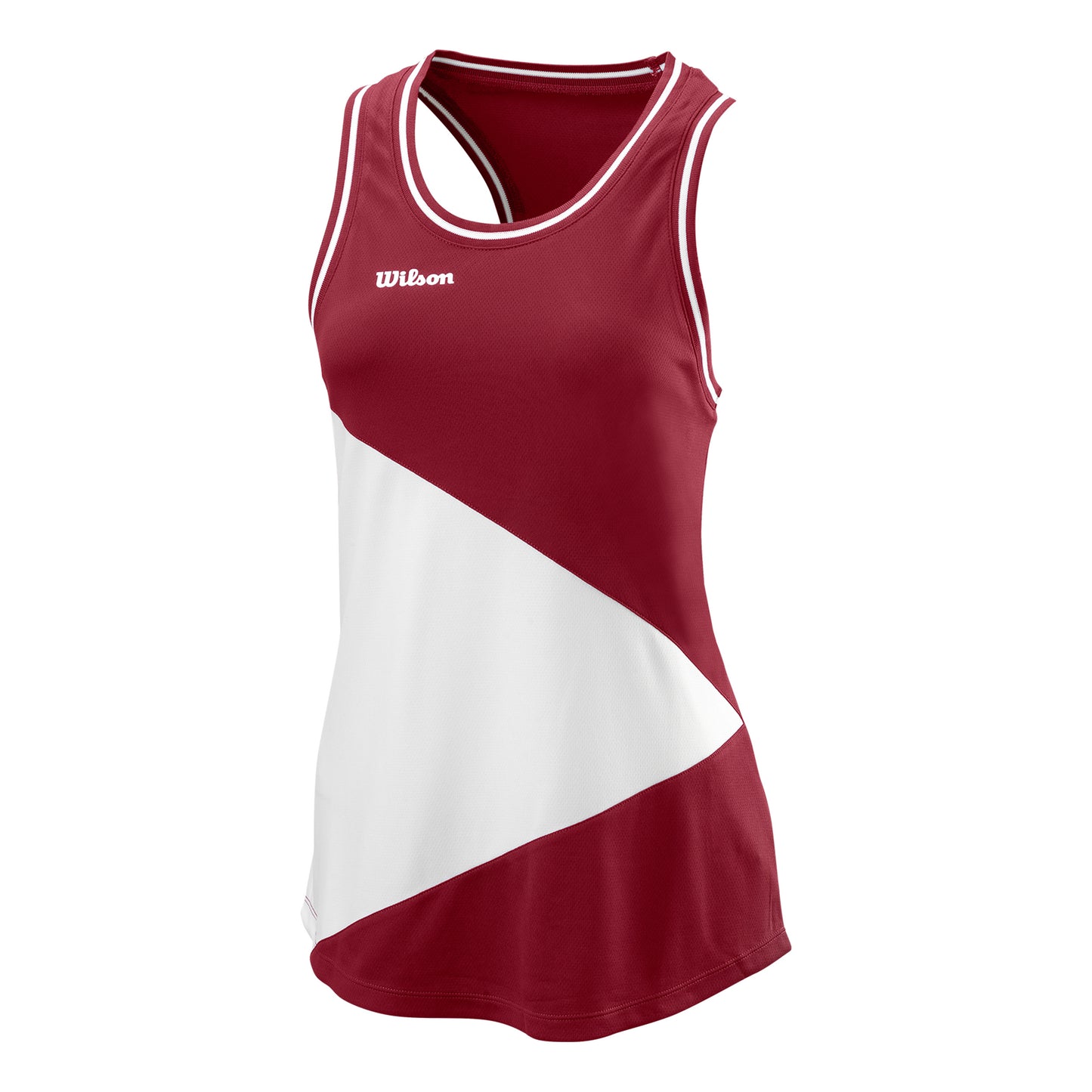 Wilson Team II Débardeur Tank Top Femmes-Rouge Foncé,Blanc