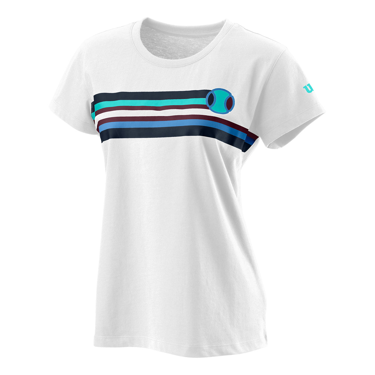 Wilson Tracers Tech Maglietta Donna - bianco, multicolore